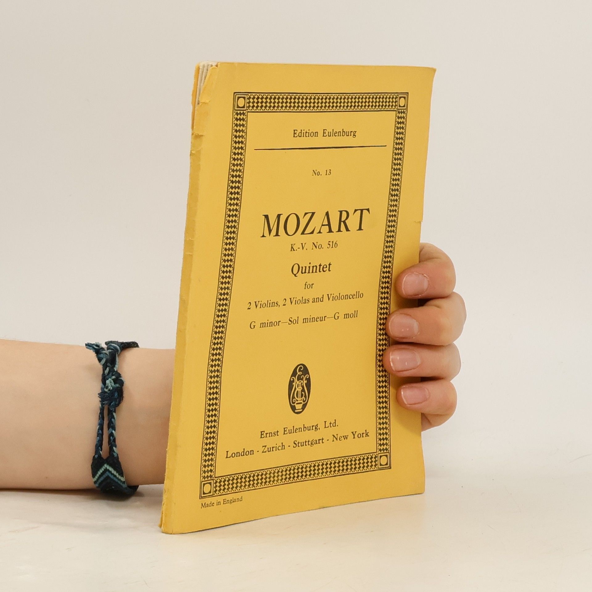 Wolfgang Amadeus Mozart Quintet G minor for 2 violins, 2 violas and violoncello