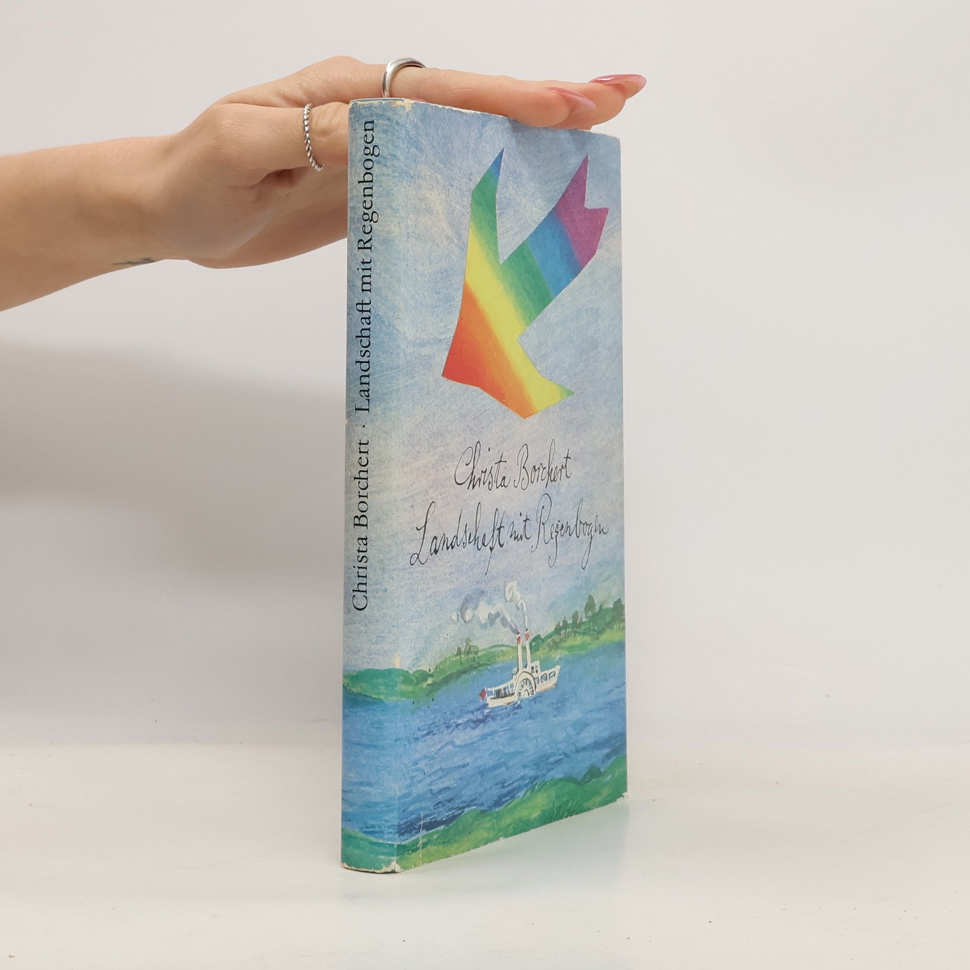 Christa Borchert Landschaft mit Regenbogen