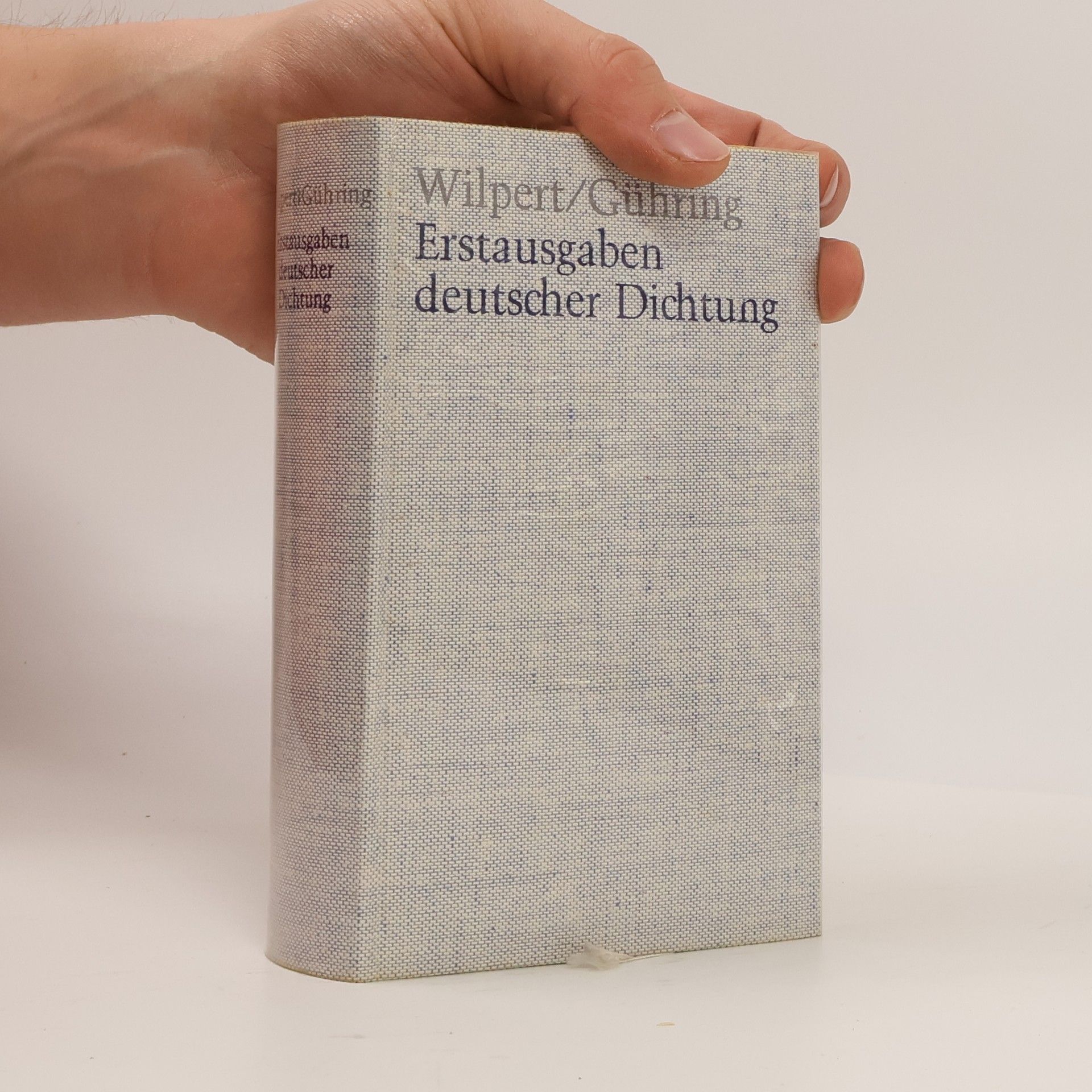 Gero von Wilpert Erstausgaben deutscher Dichtung