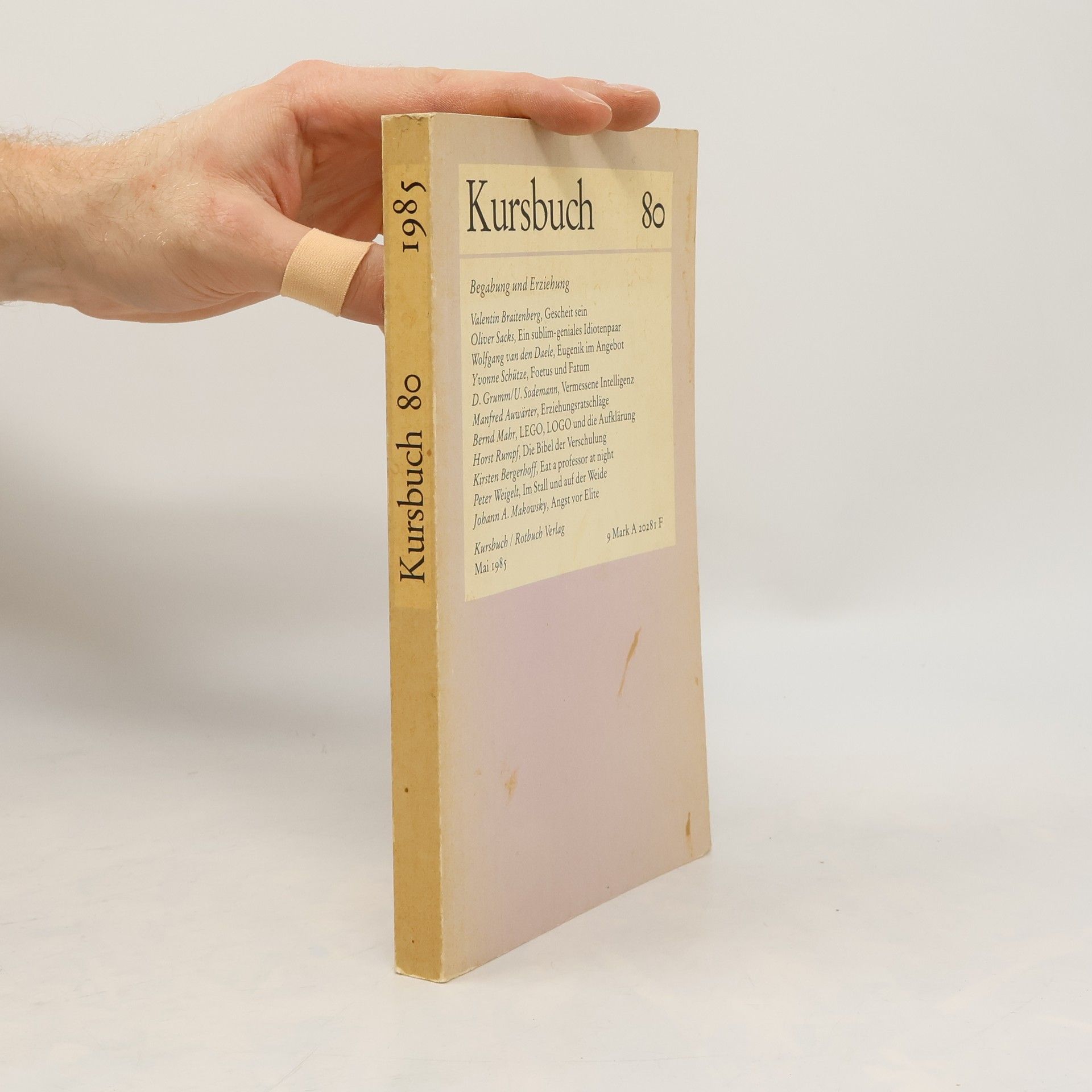 Autorenkollektiv Kursbuch 80. Begabung und Erziehung