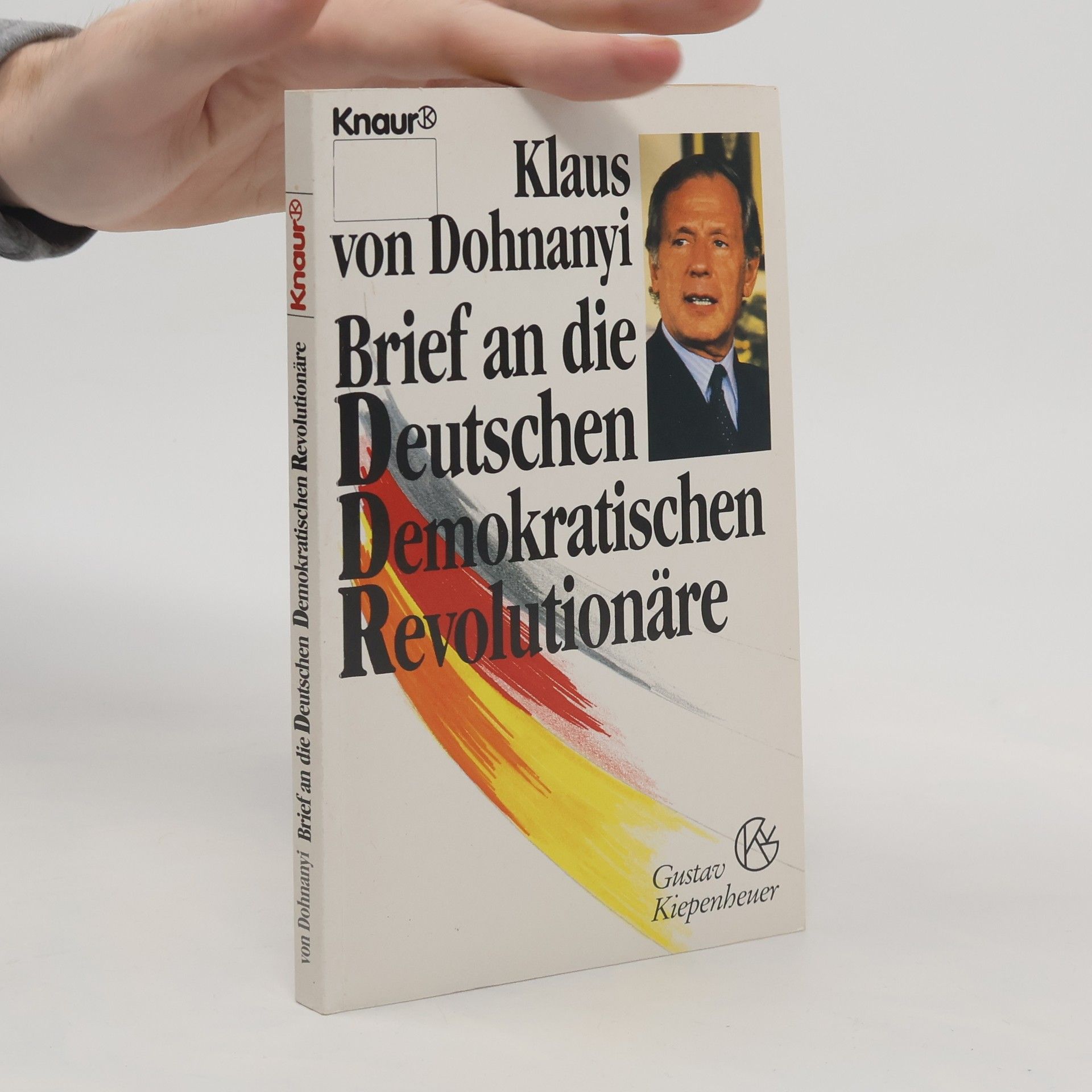 Klaus von Dohnanyi Brief an die Deutschen Demokratischen Revolutionäre
