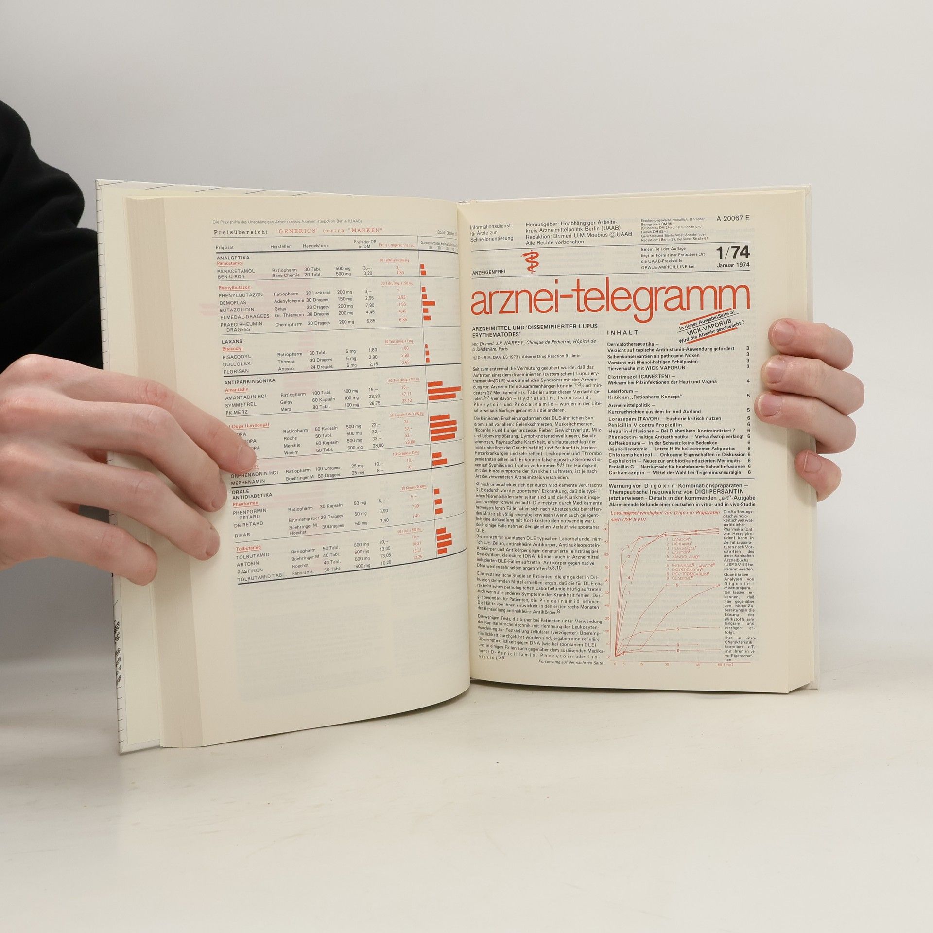 U. M. Moschinski Arznei-telegramm 1970 - 1975