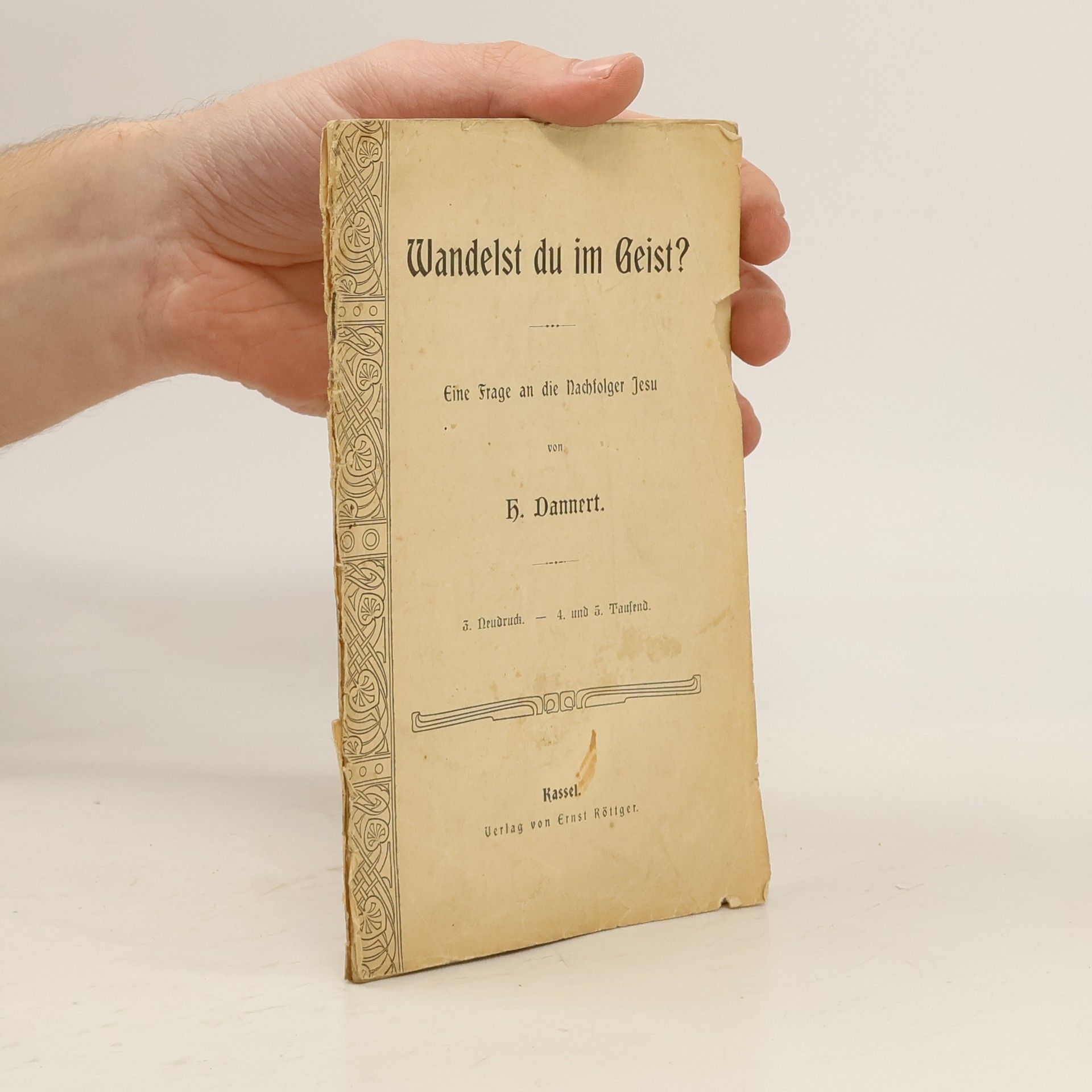 H. Dannert Wandelst du im Geist?