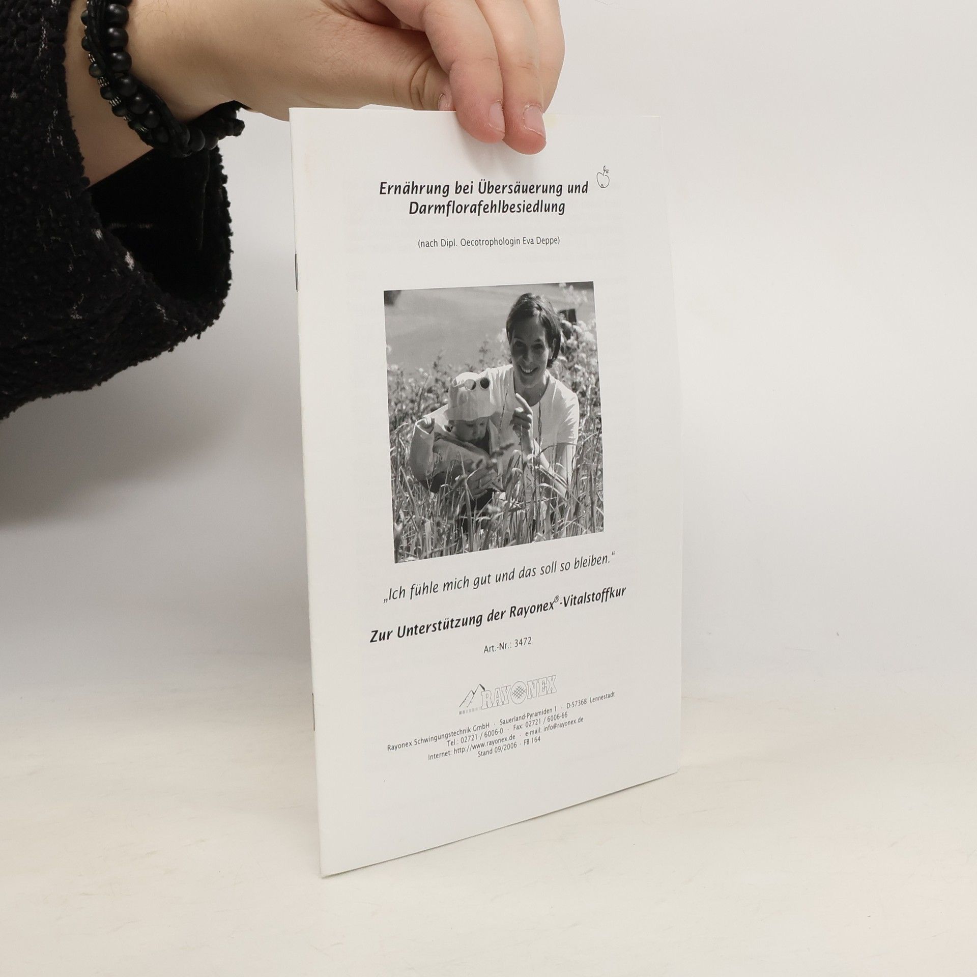 Eva Deppe Zur Unterstützung der Rayonex-Vitalstoffkur