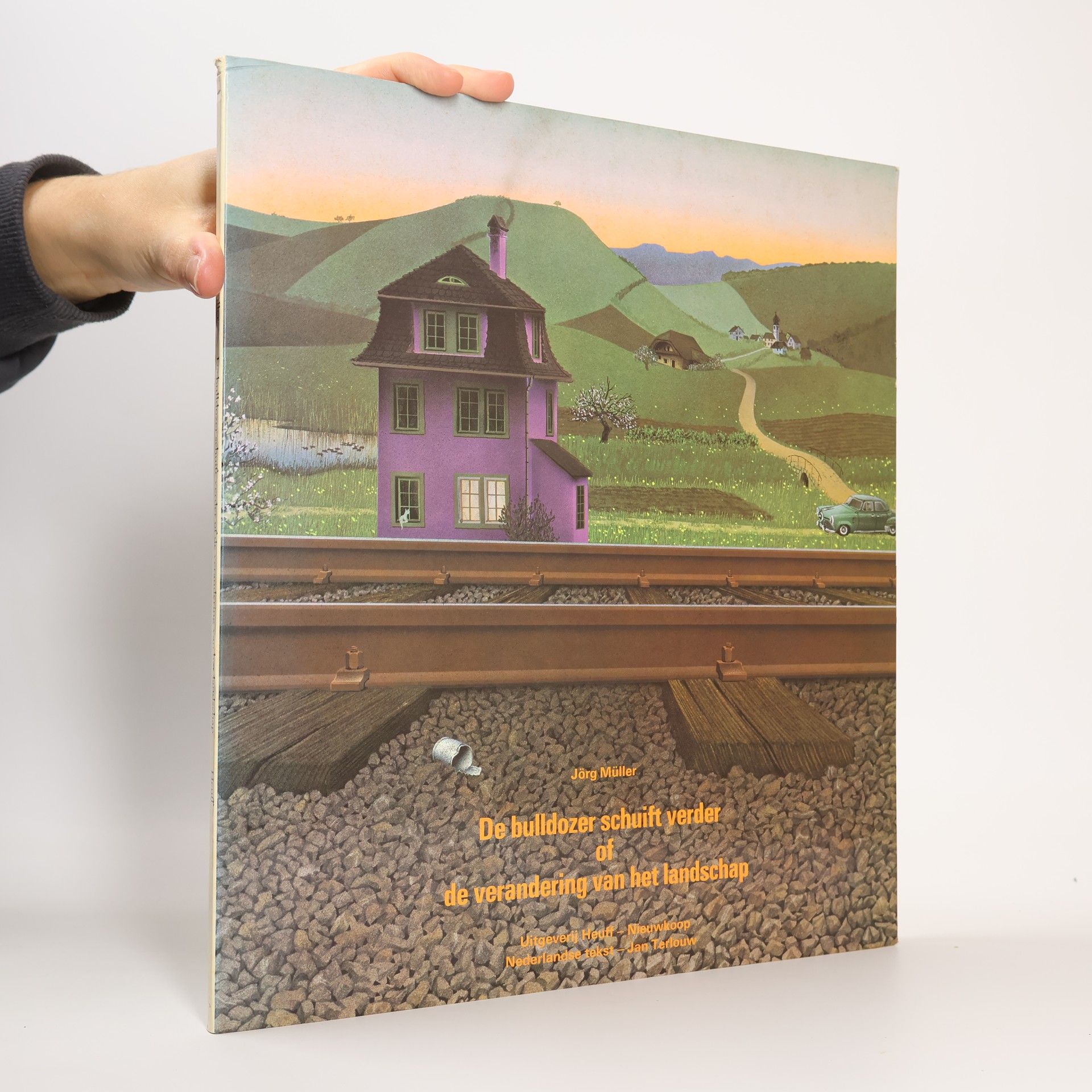 De bulldozer schuift verder of de verandering van het landschap