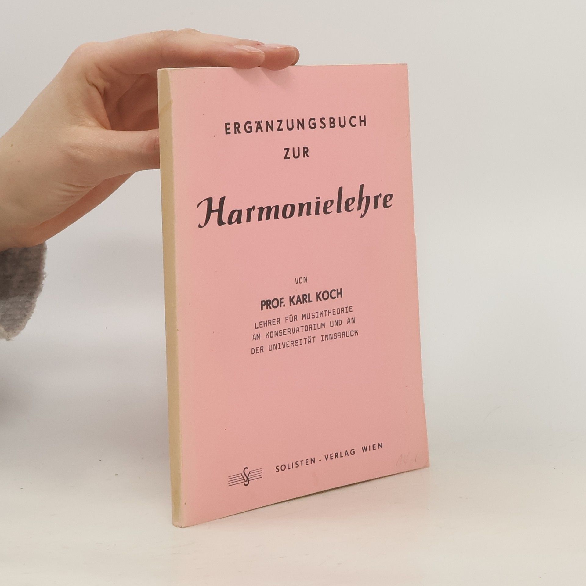 Karl Koch Ergänzungsbuch zur Harmonielehre