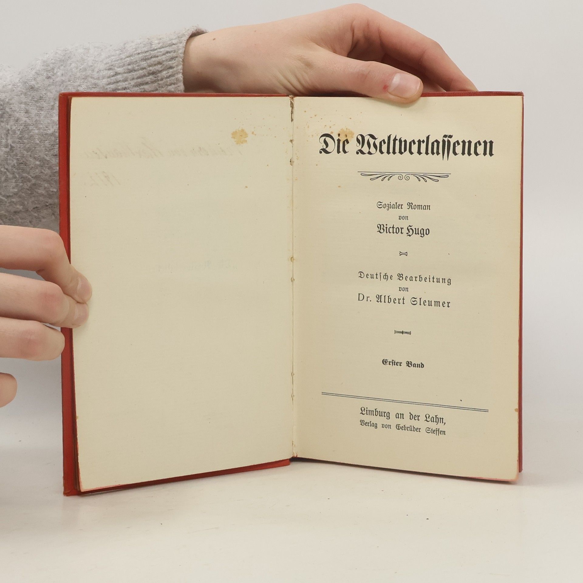 Victor Hugo Die Weltverlassenen