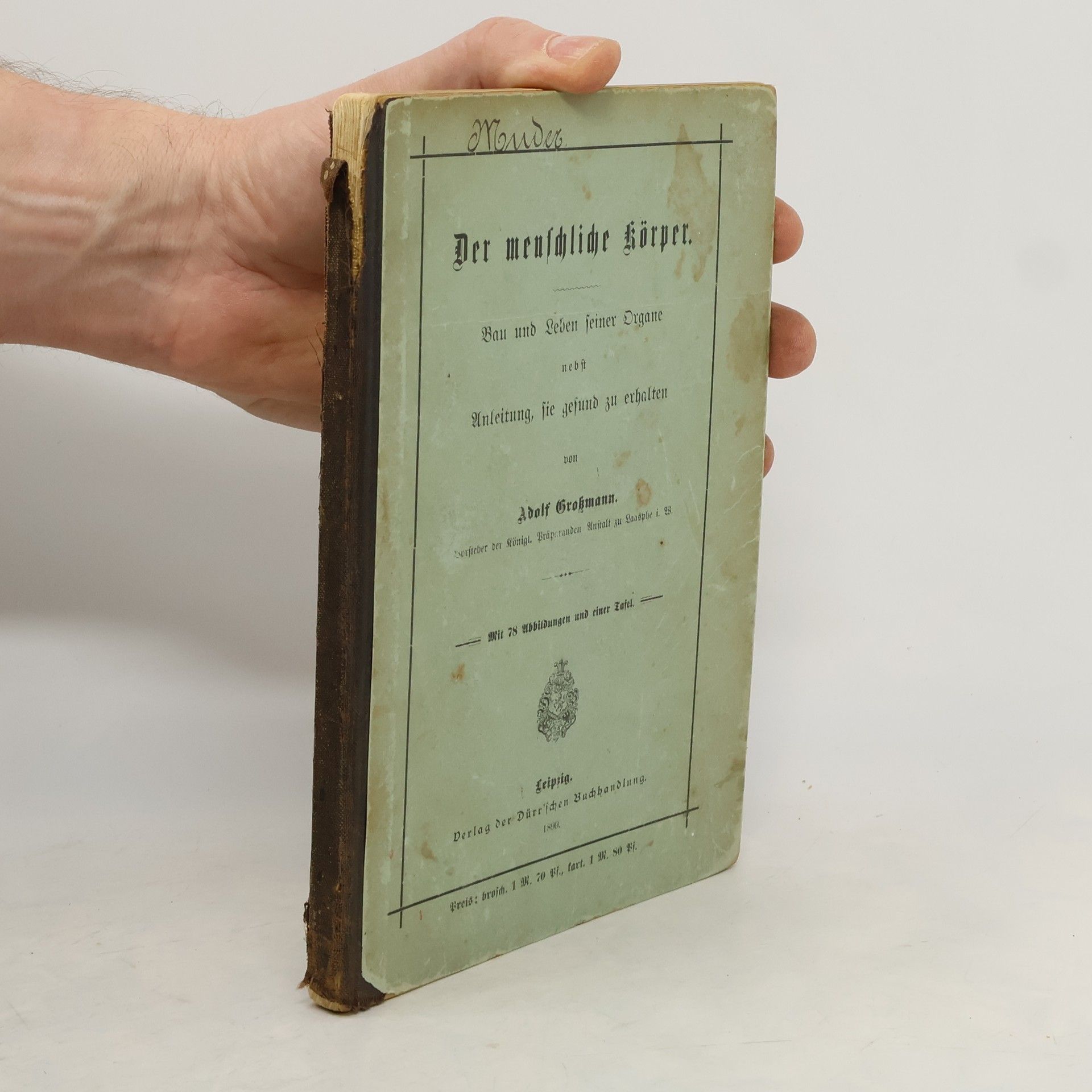 Adolf Grohmann Der menschliche Körper