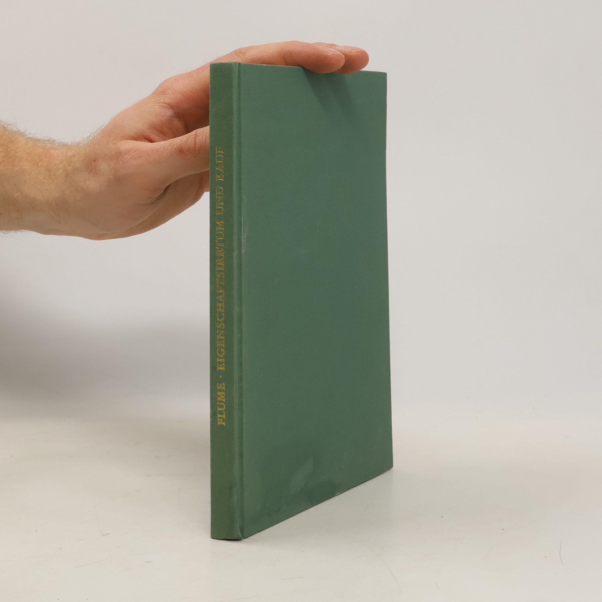 Werner Flume Eigenschaftsirrtum und Kauf