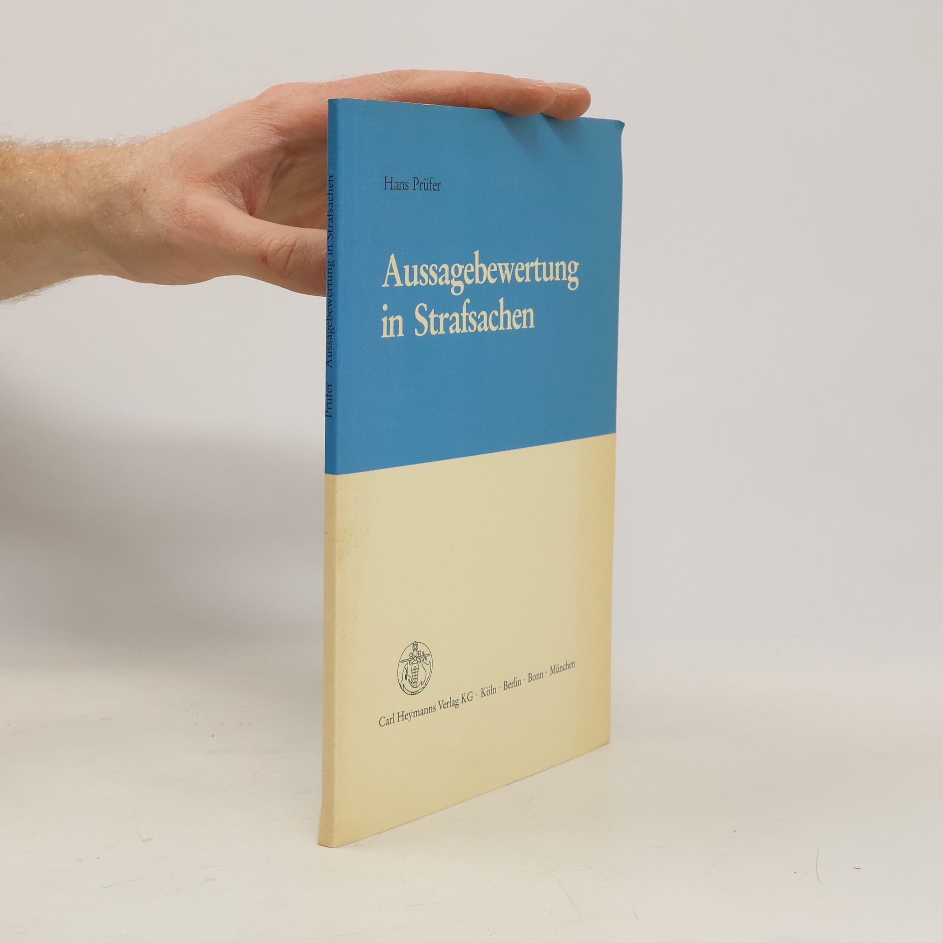 Hans Prüfer Aussagebewertung in Strafsachen