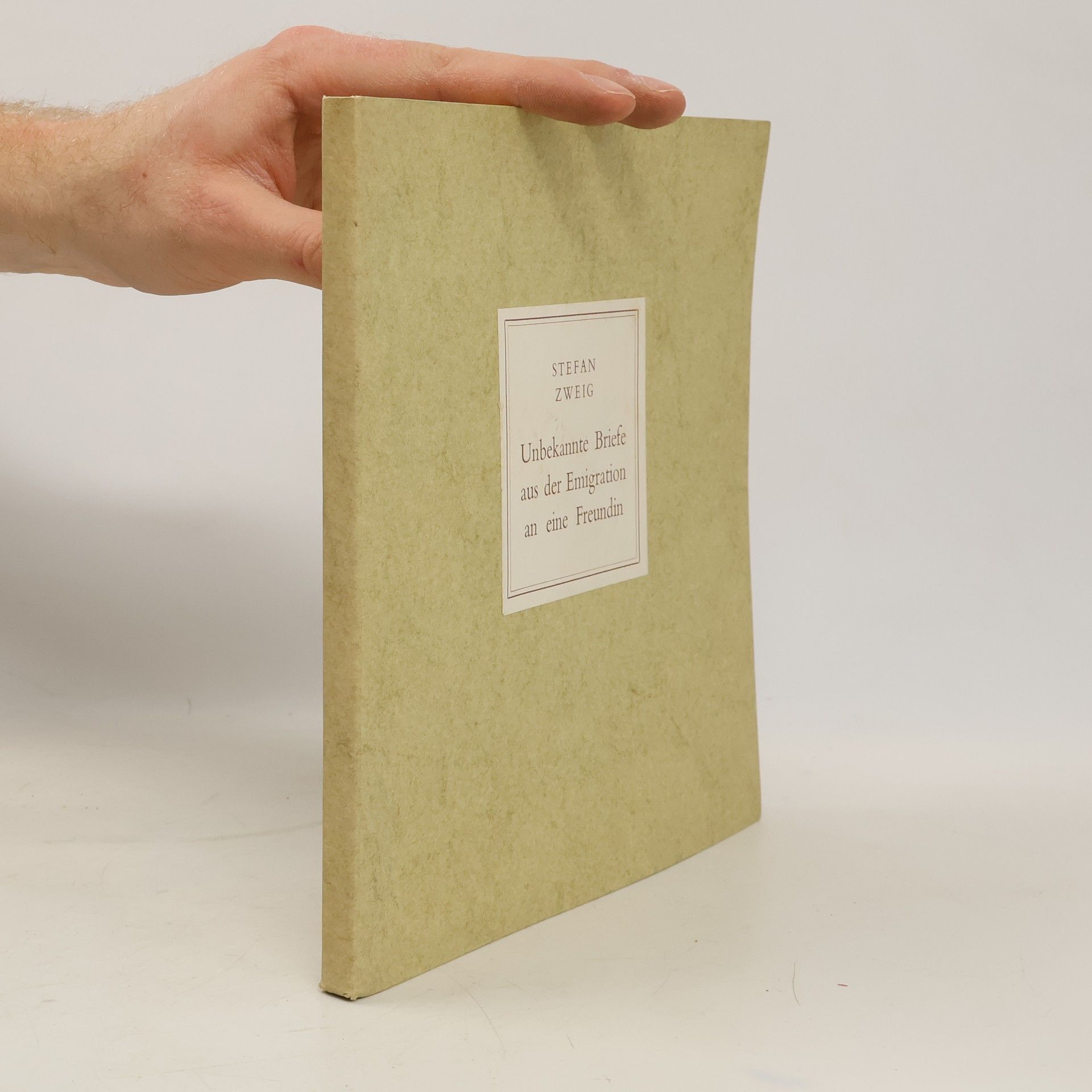 Stefan Zweig Unbekannte Briefe aus der Emigration an eine Freundin