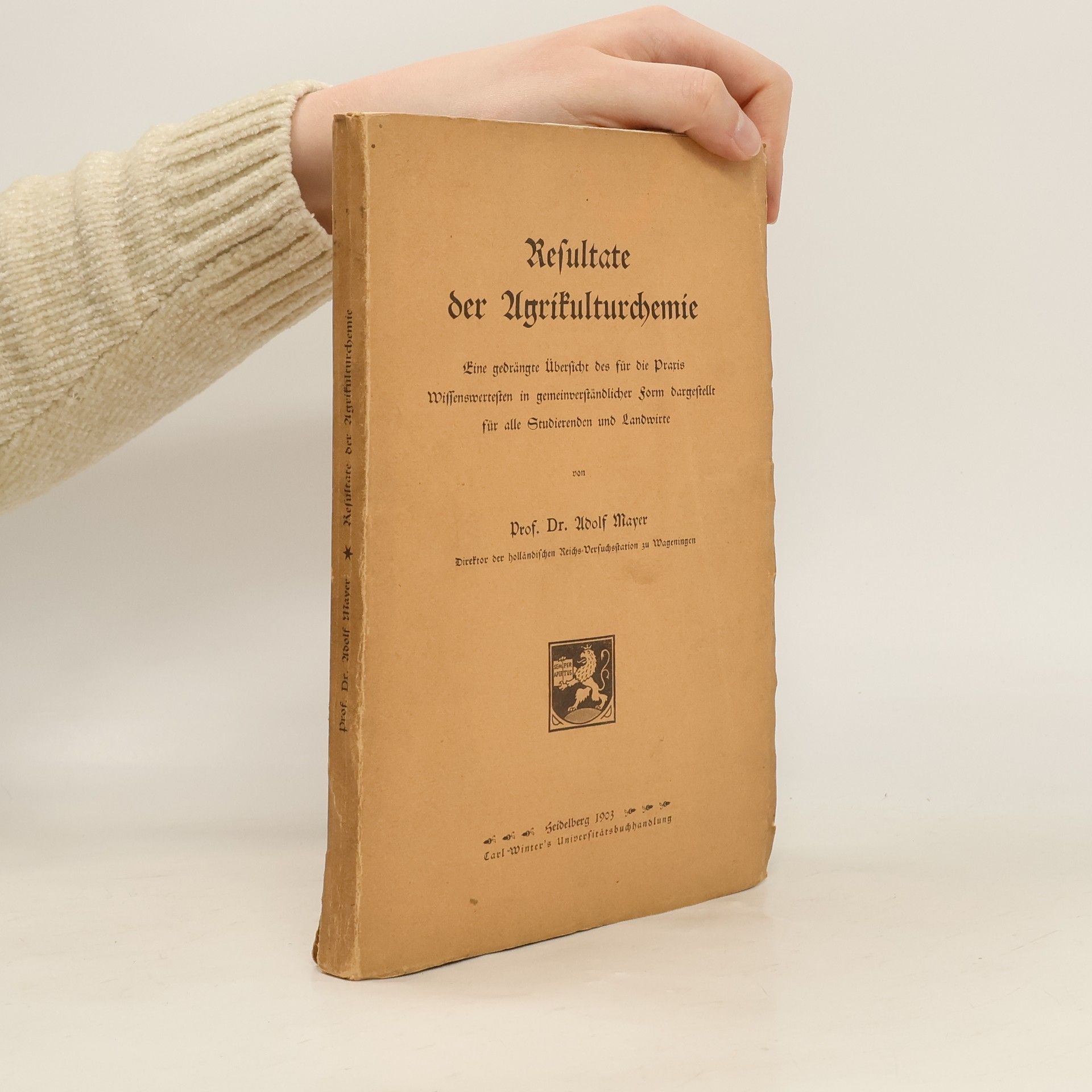 Resultate der Agrikulturchemie