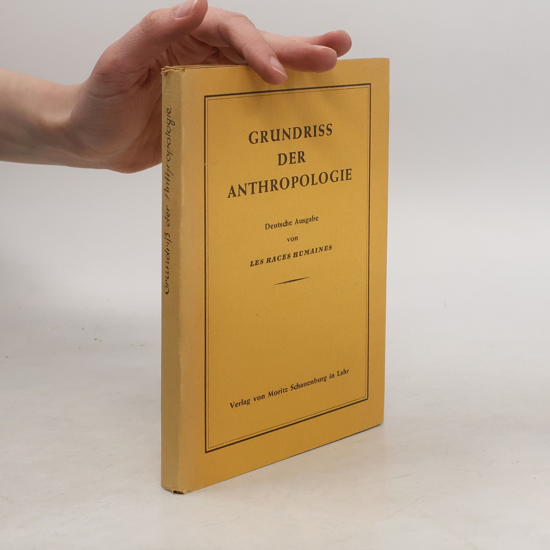 J. Millot Grundriß der Anthropologie