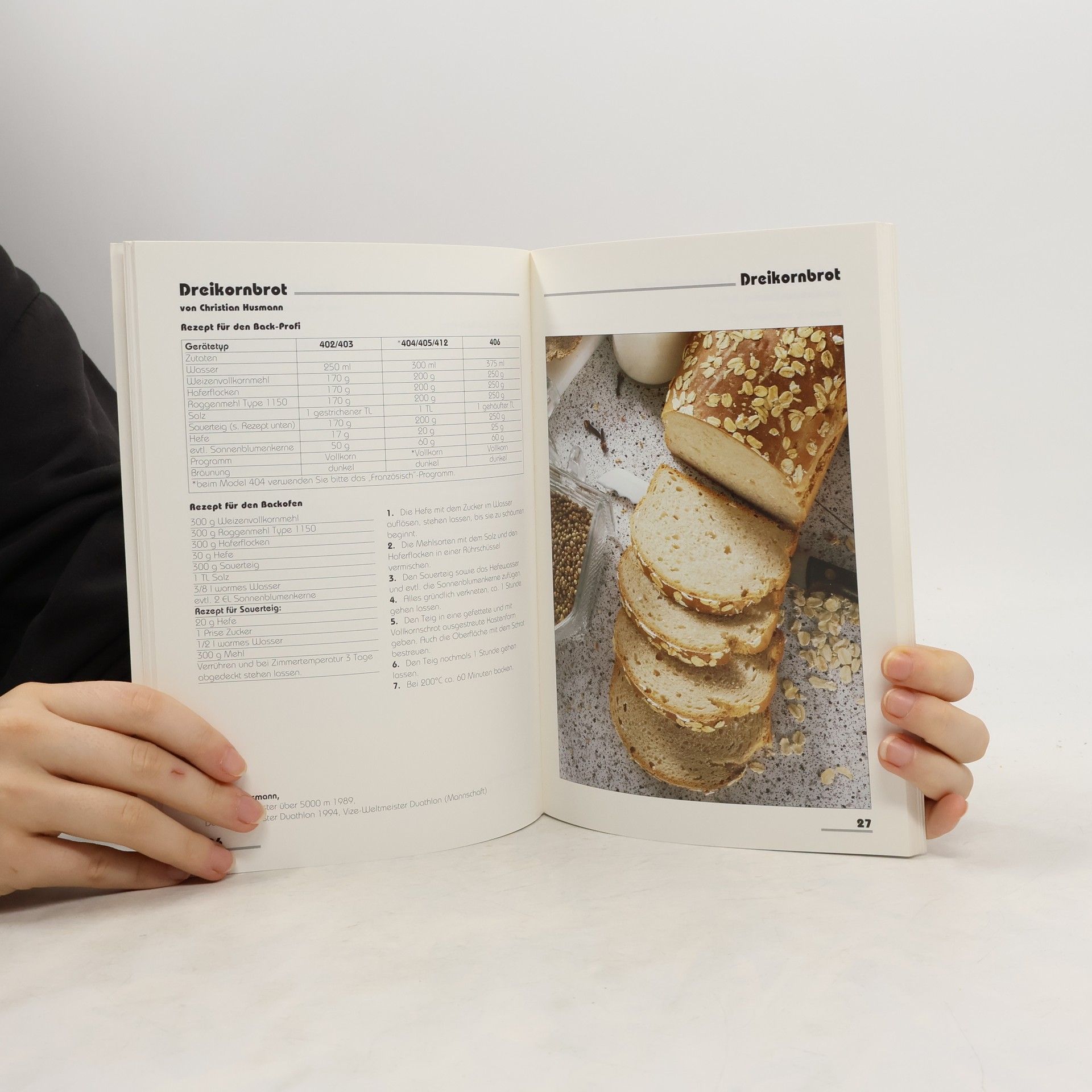 Boris Bansemer Rezepte fůr Brotbackautomaten