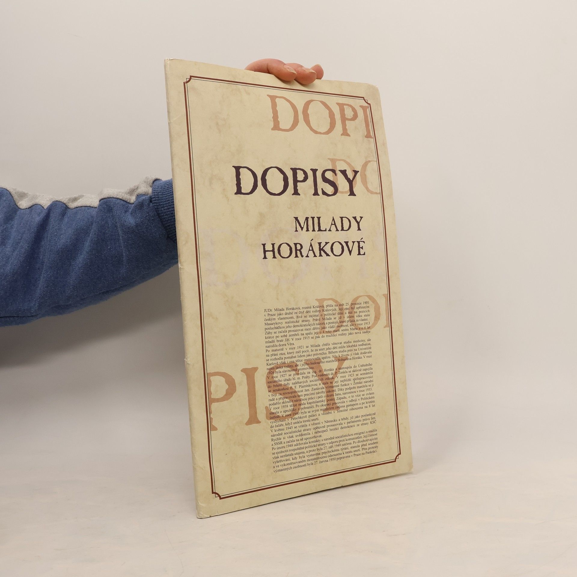 Milada Horáková Dopisy Milady Horákové