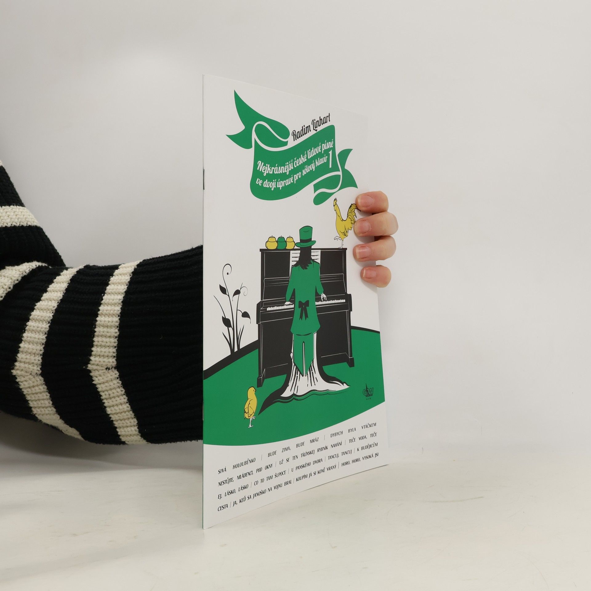 výroba hudeb.nástrojů G+W Nejkrásnější české lidové písně ve dvojí úpravě pro sólový klavír 1