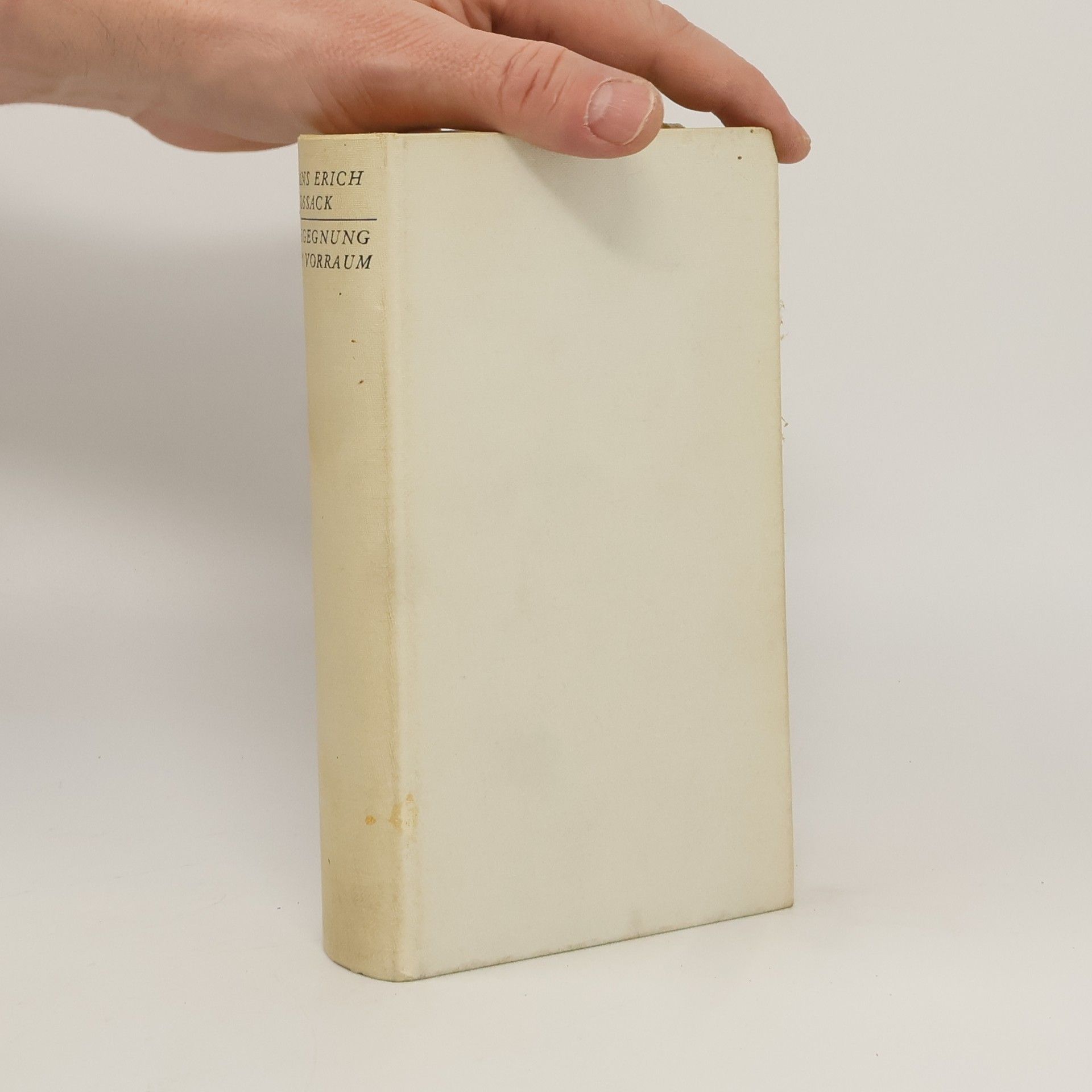 Nossack Hans Erich Begegnung im Vorraum