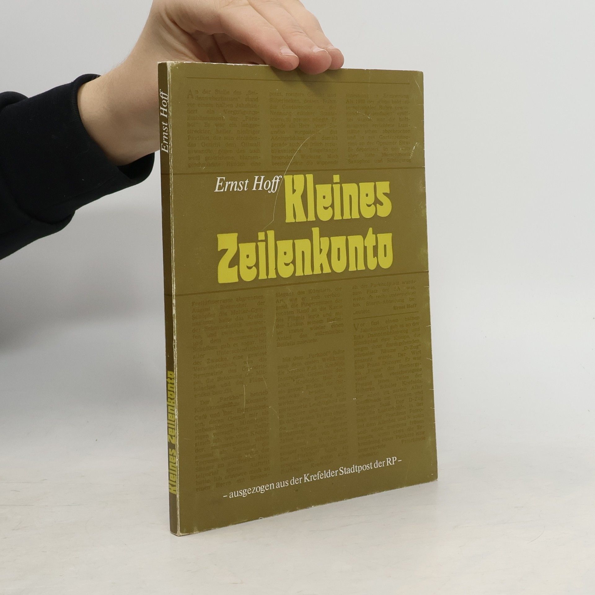 Ernst Hoff Kleines Zeilenkonto