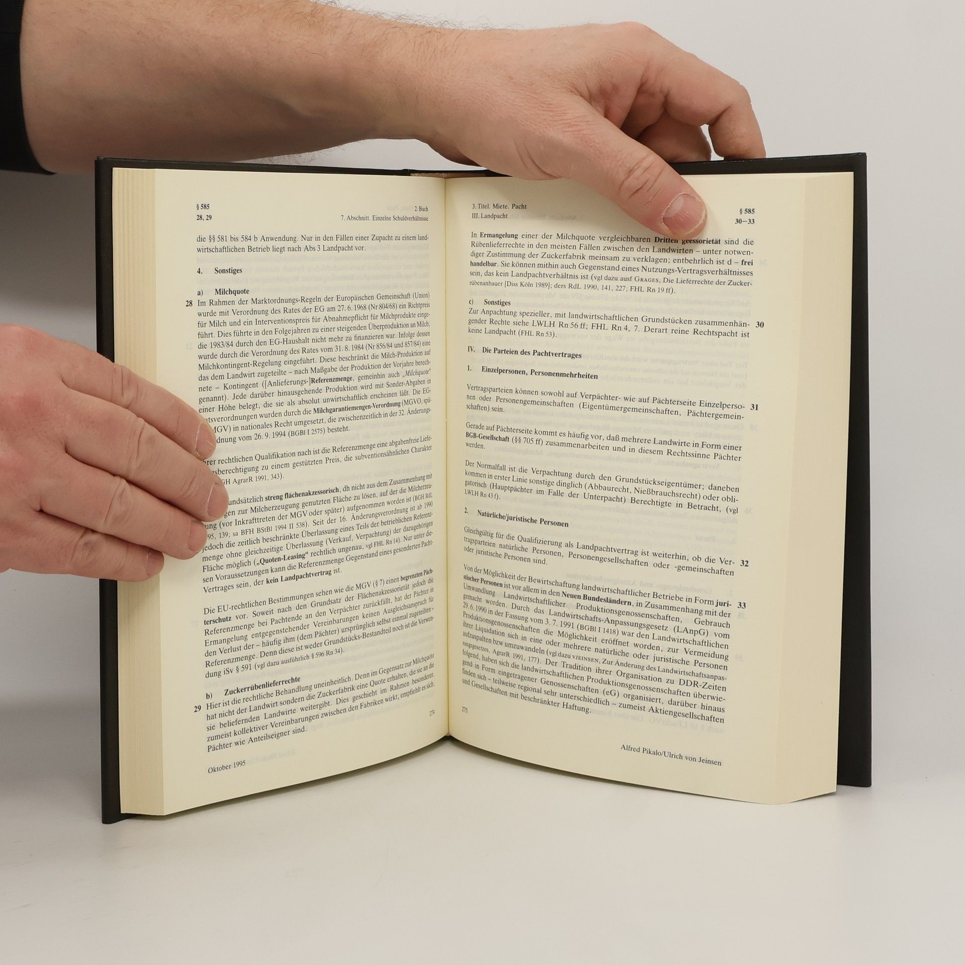 J. von Staudinger Kommentar zum Bürgerlichen Gesetzbuch : mit Einführungsgesetz und Nebengesetzen. Buch 2. Recht der Schuldverhältnisse. - §§ 581 - 606