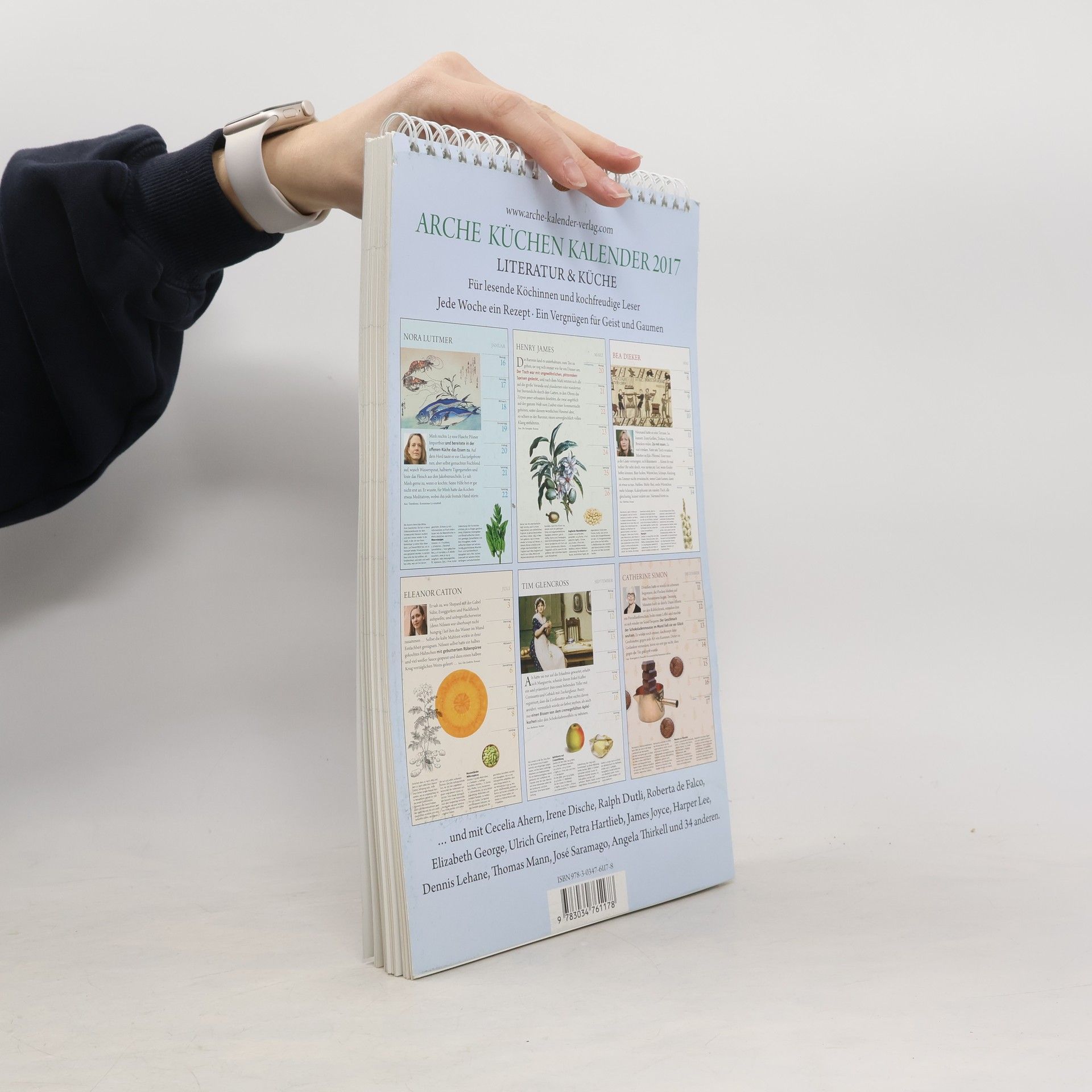 Sybil Schönfeldt Arche Küchen Kalender - 2017: Literatur & Küche