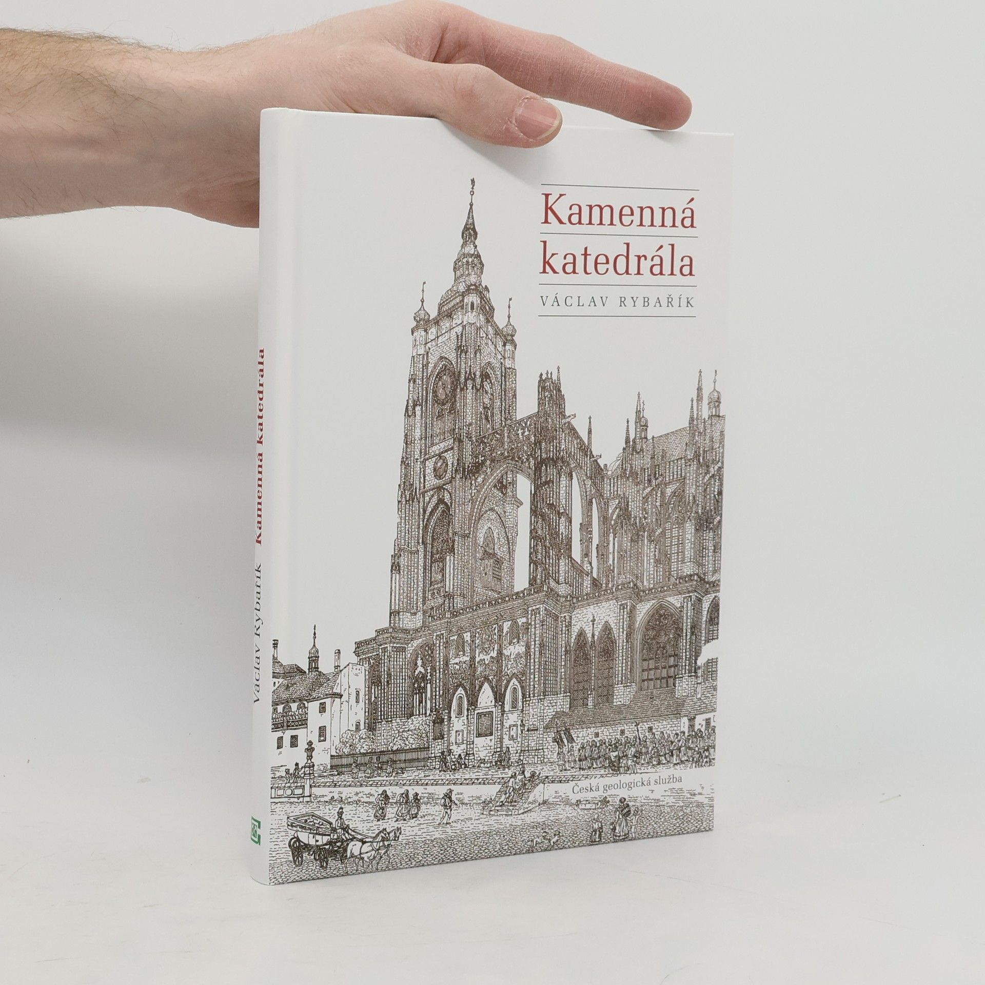 Václav Rybařík Kamenná katedrála : kámen v historii stavby, výzdoby a oprav katedrály sv. Víta, Václava a Vojtěcha v Praze