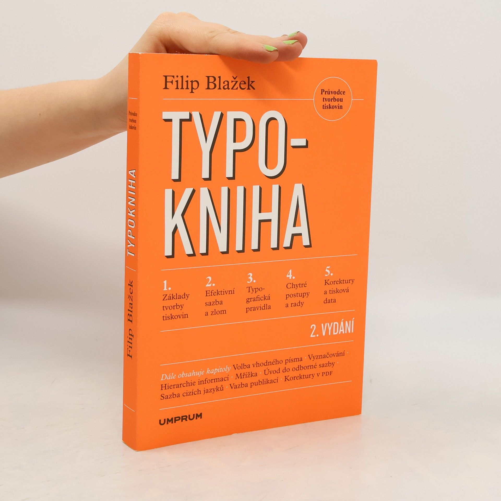 Filip Blažek Typokniha: Průvodce tvorbou tiskovin