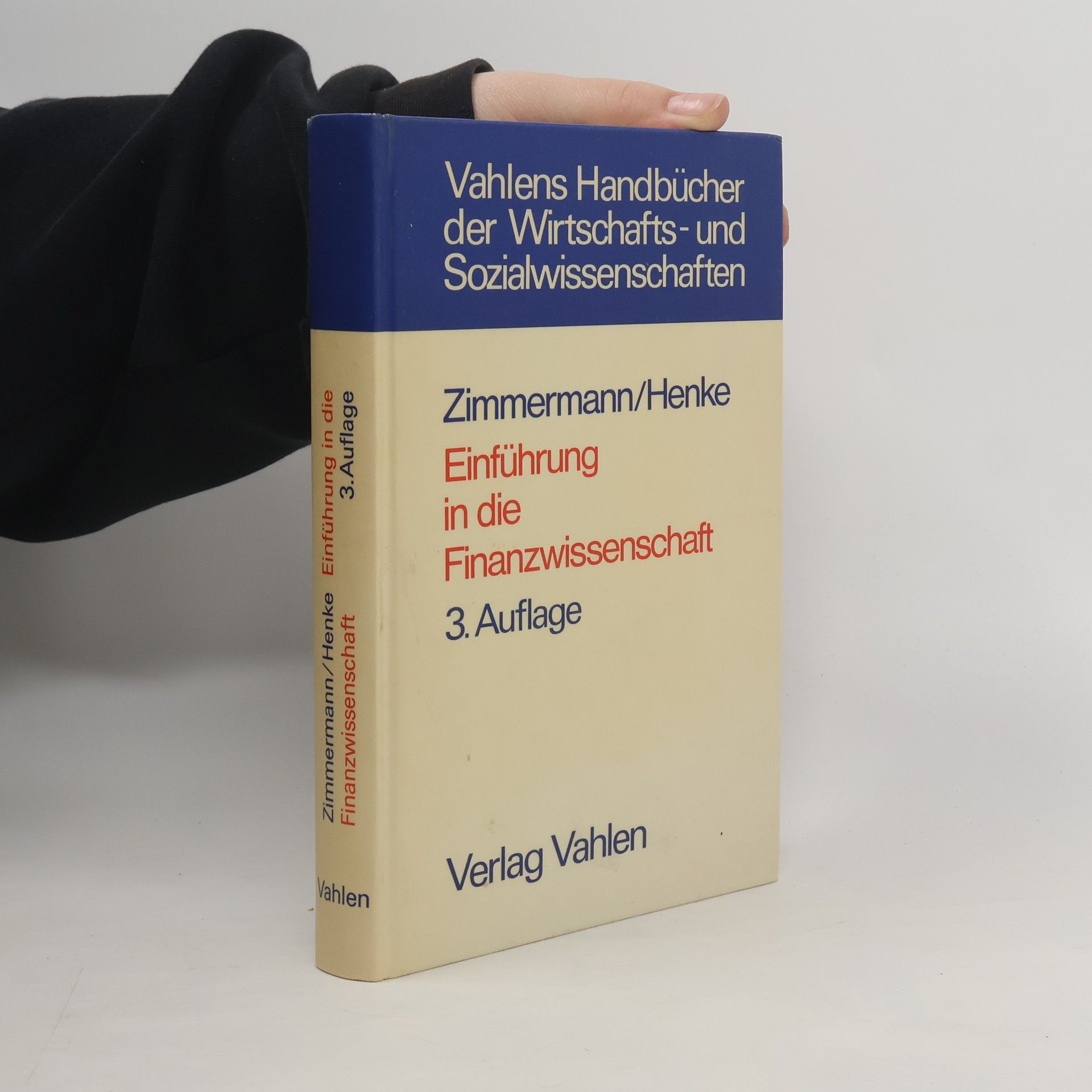 Horst Zimmermann Finanzwissenschaft