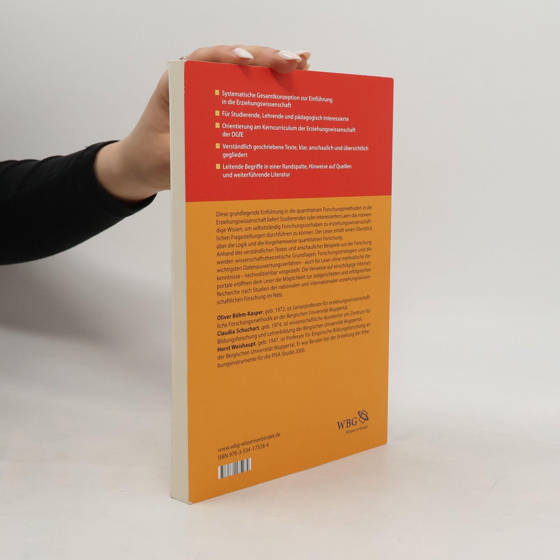 Horst Weishaupt Quantitative Methoden in der Erziehungswissenschaft