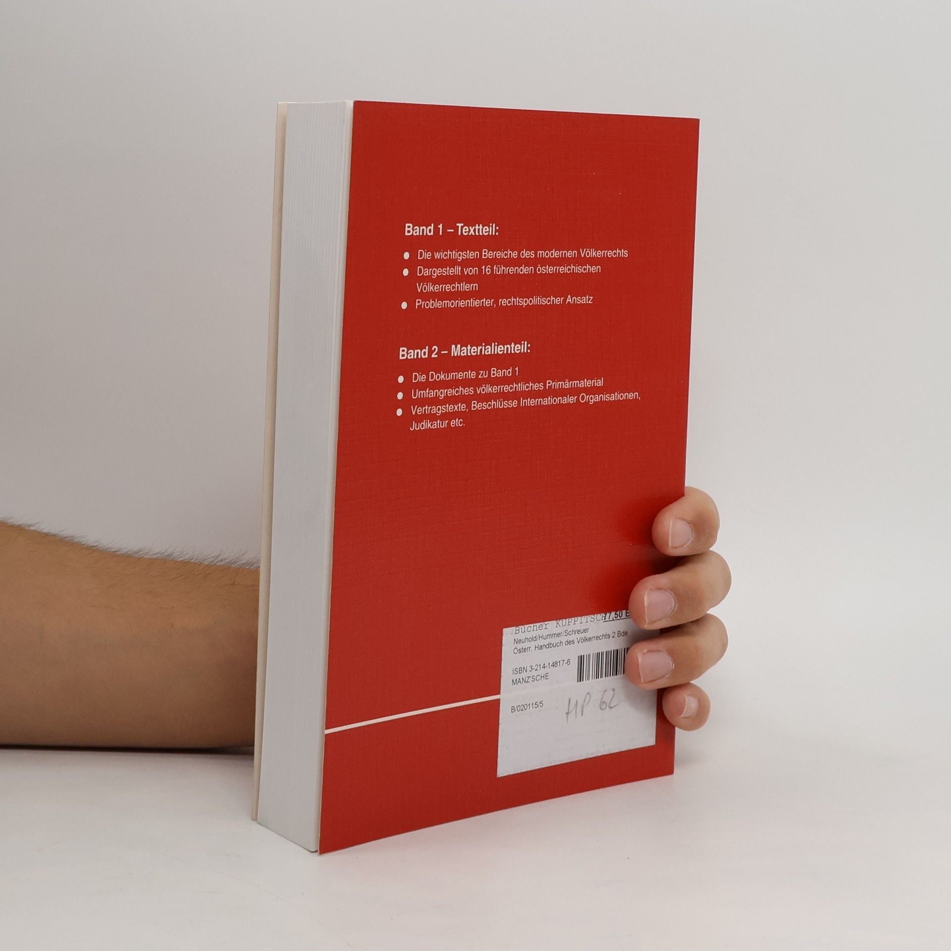 Various authors Österreichisches Handbuch des Völkerrechts 1
