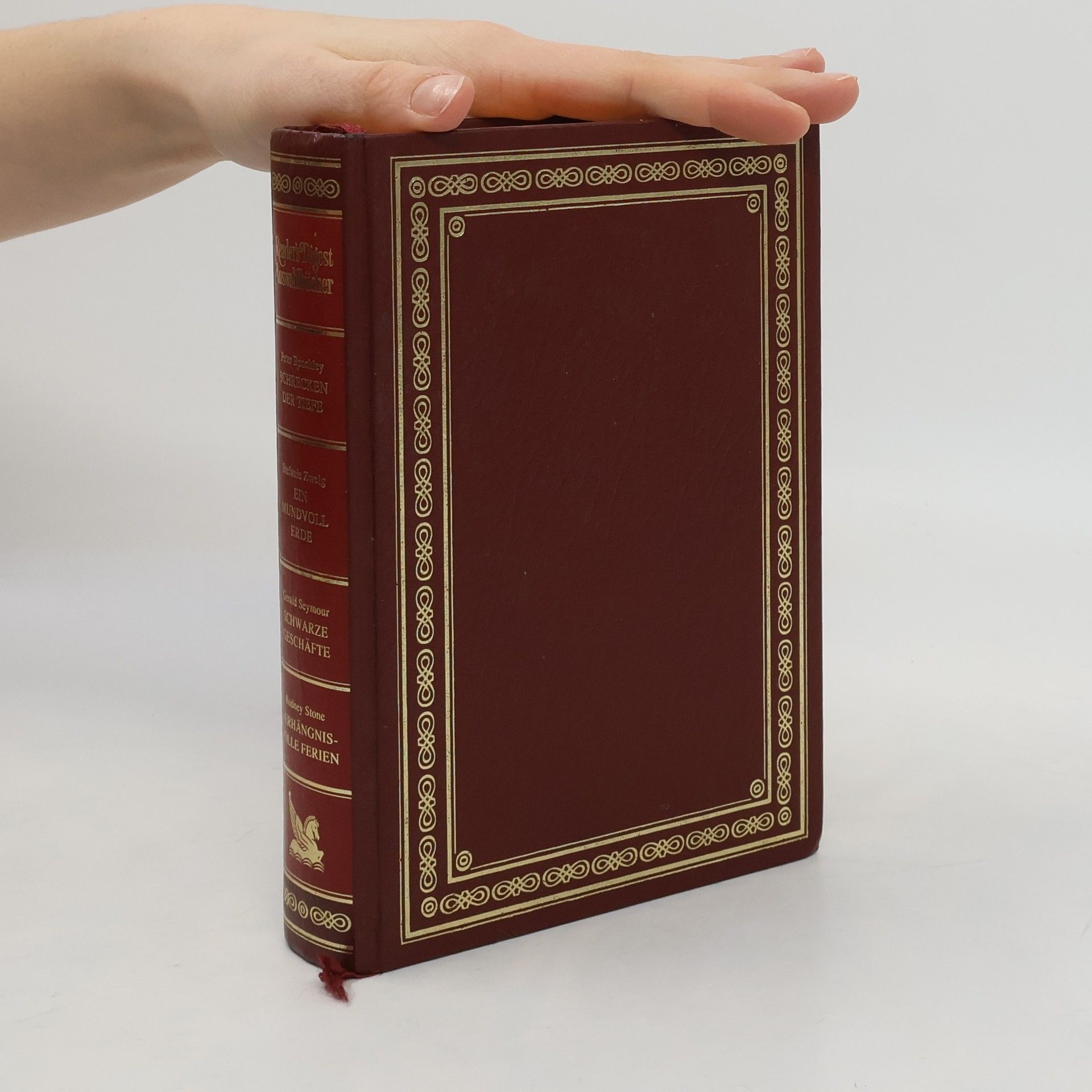 Rodney Stone Reader's Digest Auswahlbücher. Schrecken der Tiefe. Ein Mundvoll Erde. Schwarze Geschäfte. Verhängnisvolle Ferien