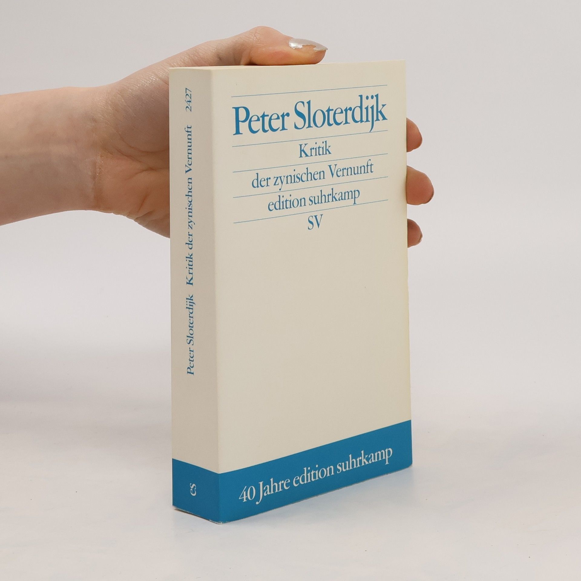 Peter Sloterdijk Kritik der zynischen Vernunft