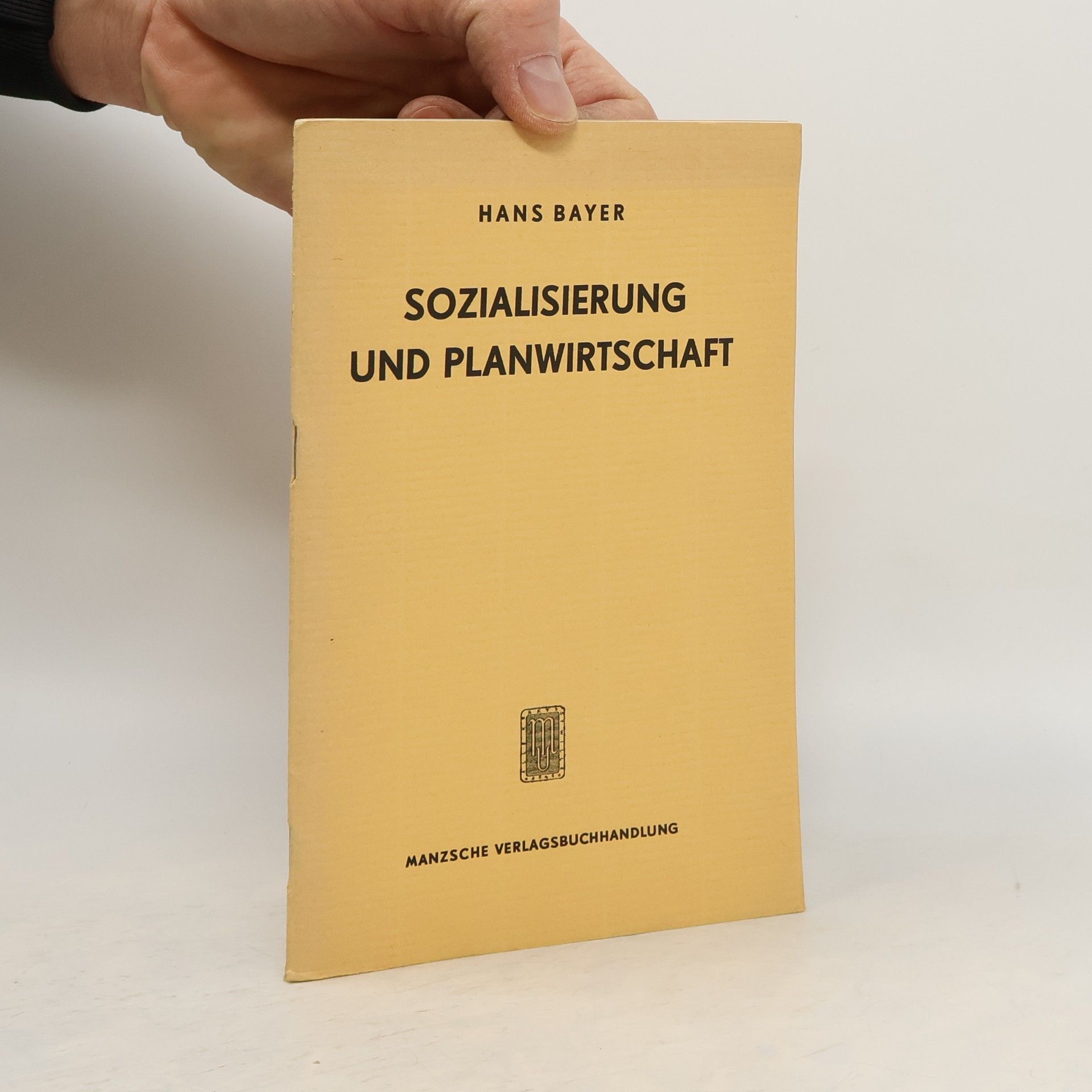 Hans Bayer Sozialisierung und Planwirtschaft
