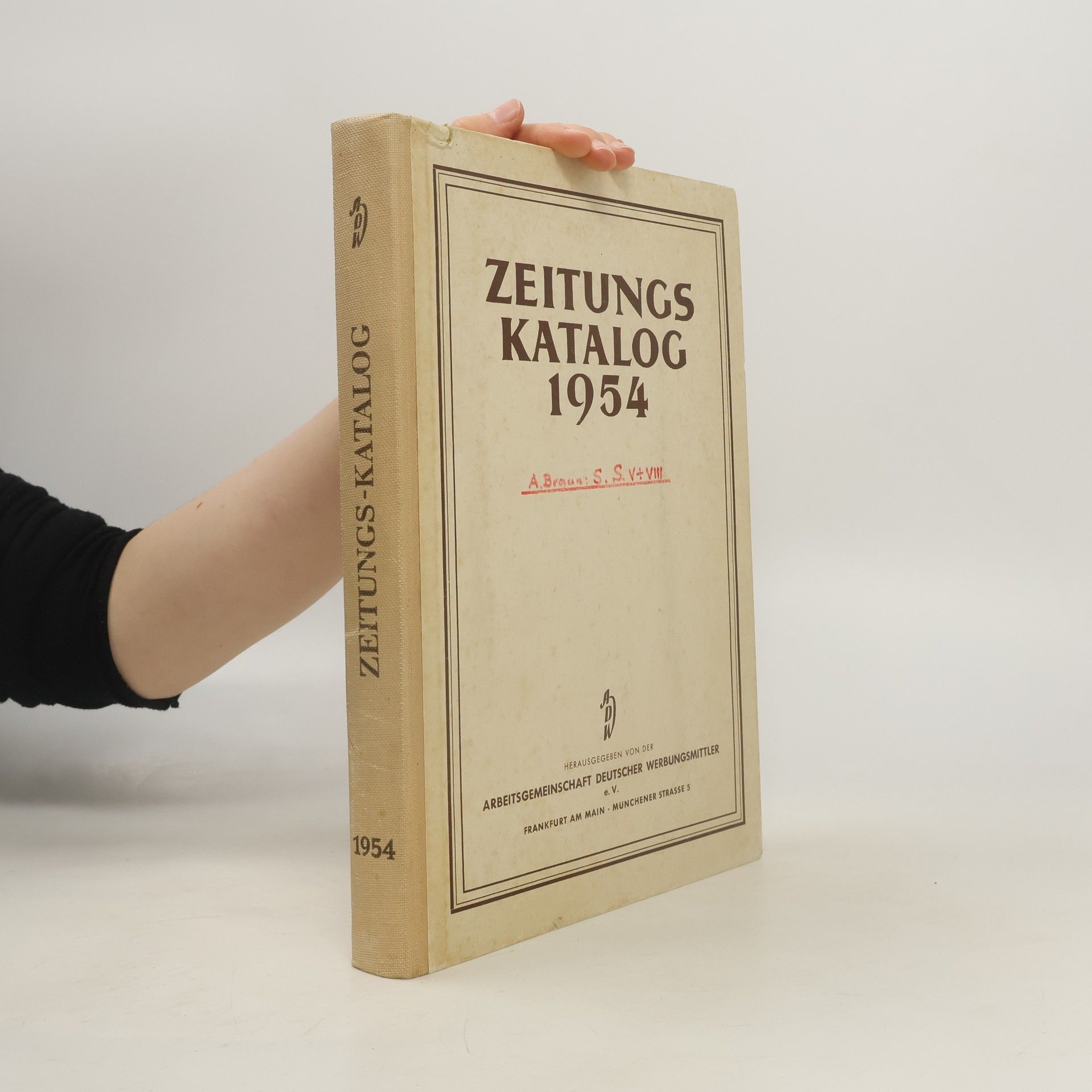 Autorenkollektiv Zeitungs Katalog 1954