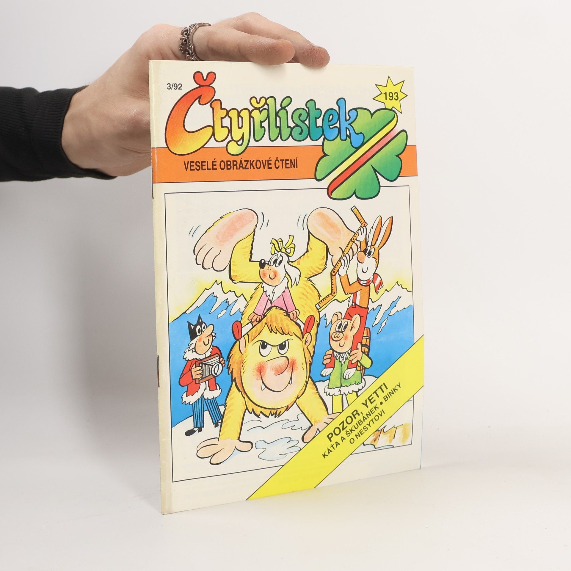 Kolektiv autorů Čtyřlístek 193. 3/1992. Pozor, Yetti