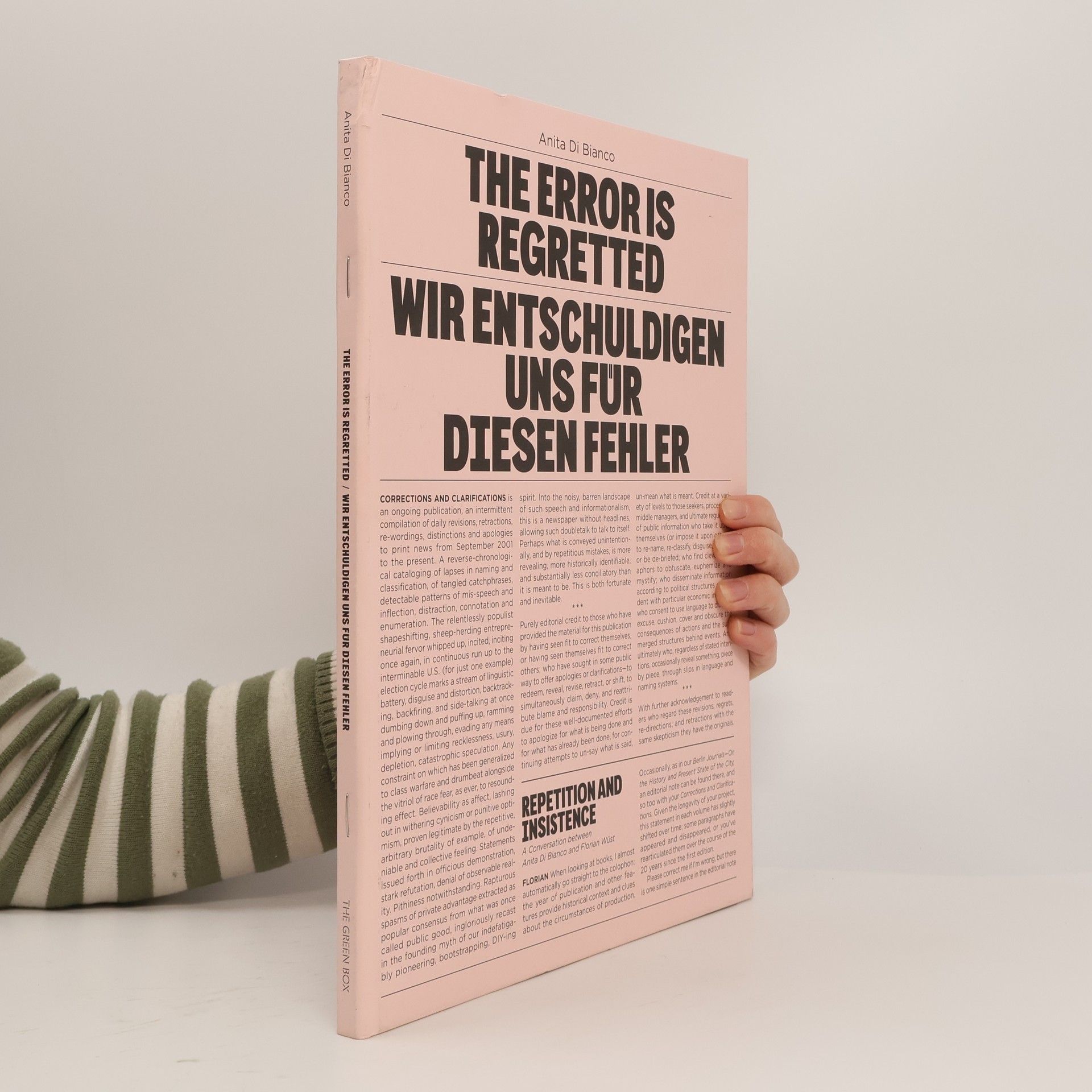 Anita Di Bianco The Error is Regretted