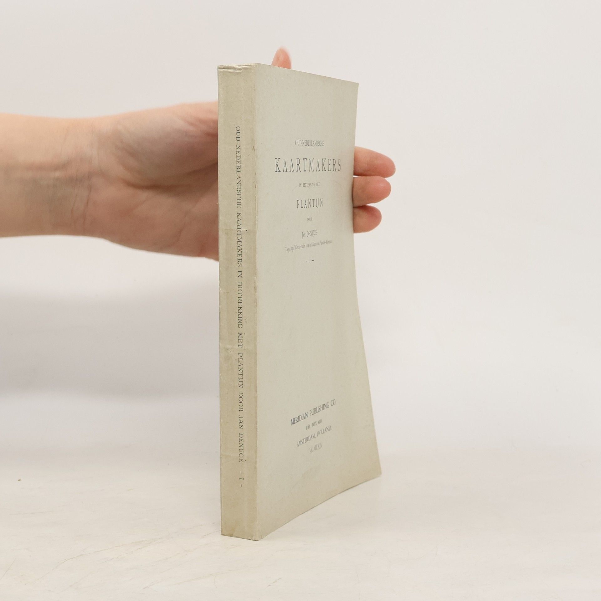 Jean Denucé Oud-Nederlandsche kaartmakers in betrekking met Plantijn I.