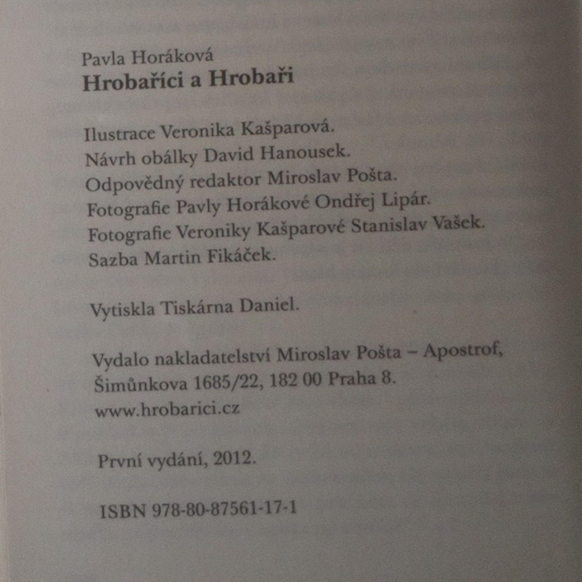 Pavla Horáková Hrobaříci a Hrobaři