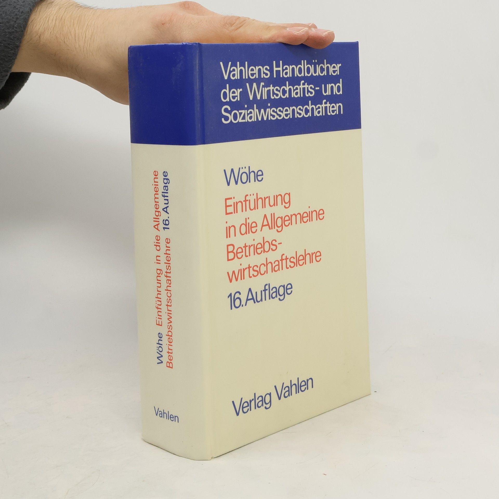 Günter Wöhe Einführung in die allgemeine betriebswirtschaftslehre