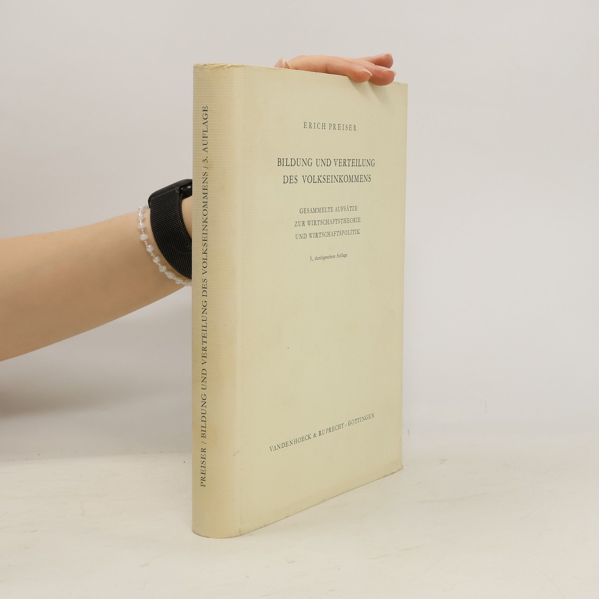 Erich Preiser Bildung und Verteilung des Volkseinkommens