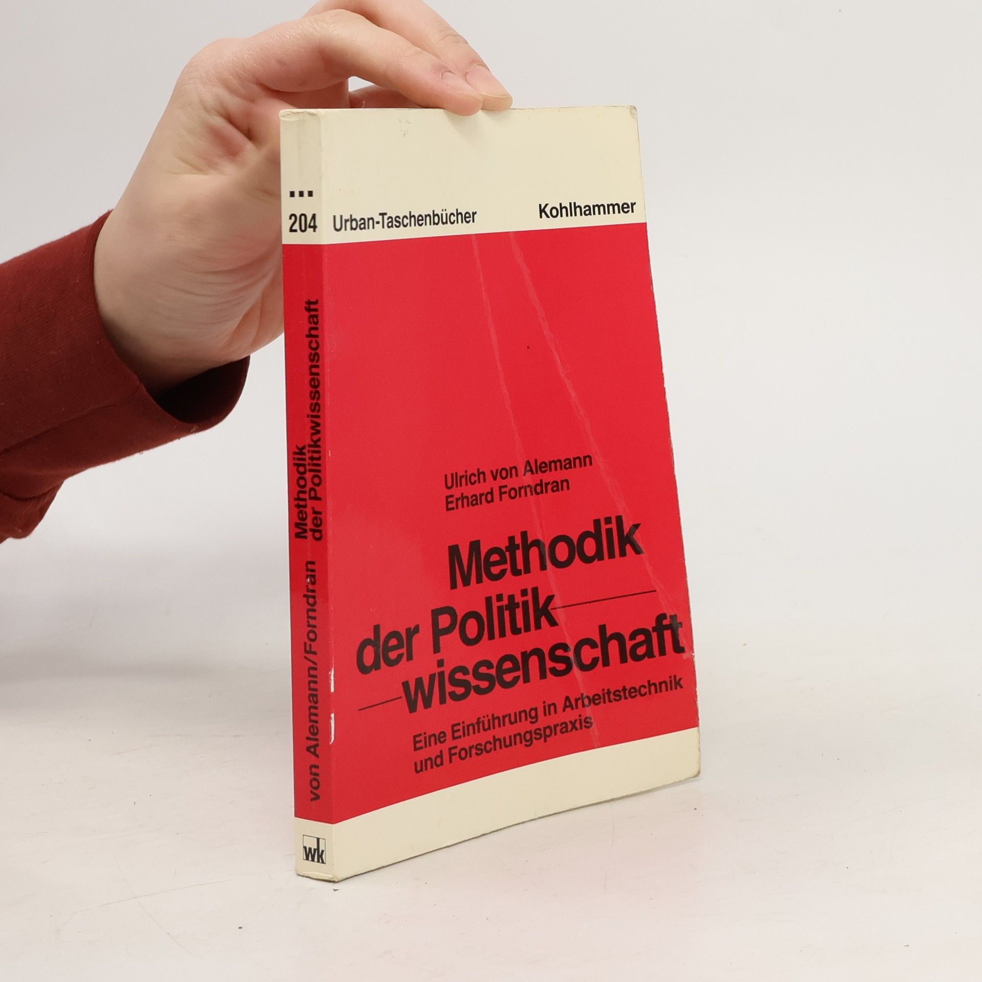 Ulrich von Alemann Methodik der Politikwissenschaft