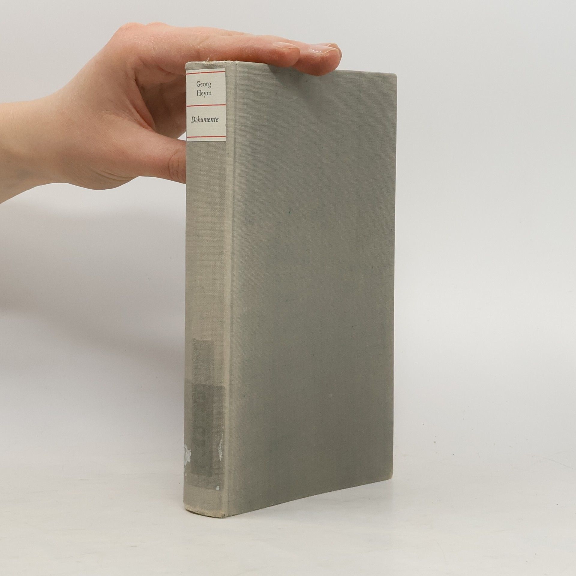 Georg Heym Dokumente zu seinem Leben und Werk