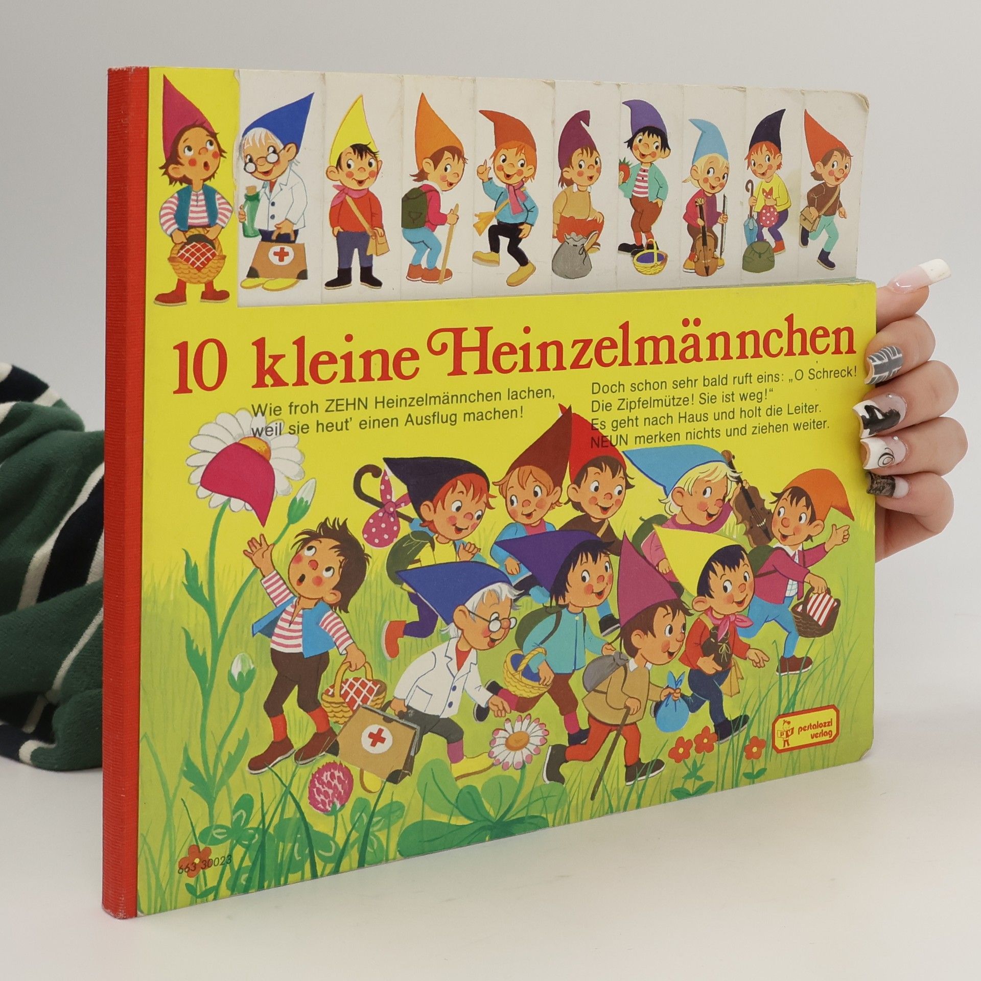 Gerti Mauser-Lichtl Zehn kleine Heinzelmännchen. Register- Bilderbuch mit ausgestanztem Register