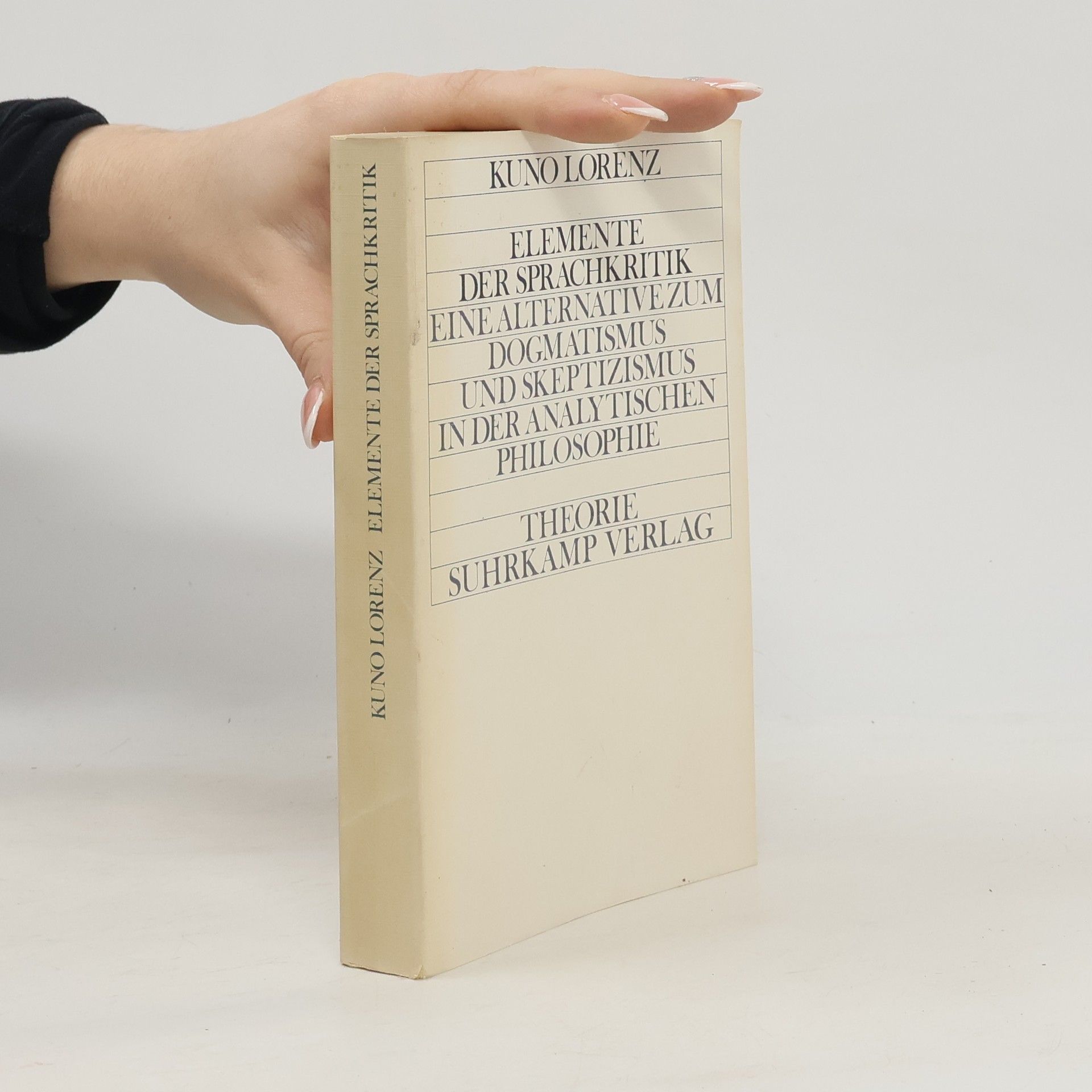 Kuno Lorenz Elemente der Sprachkritik