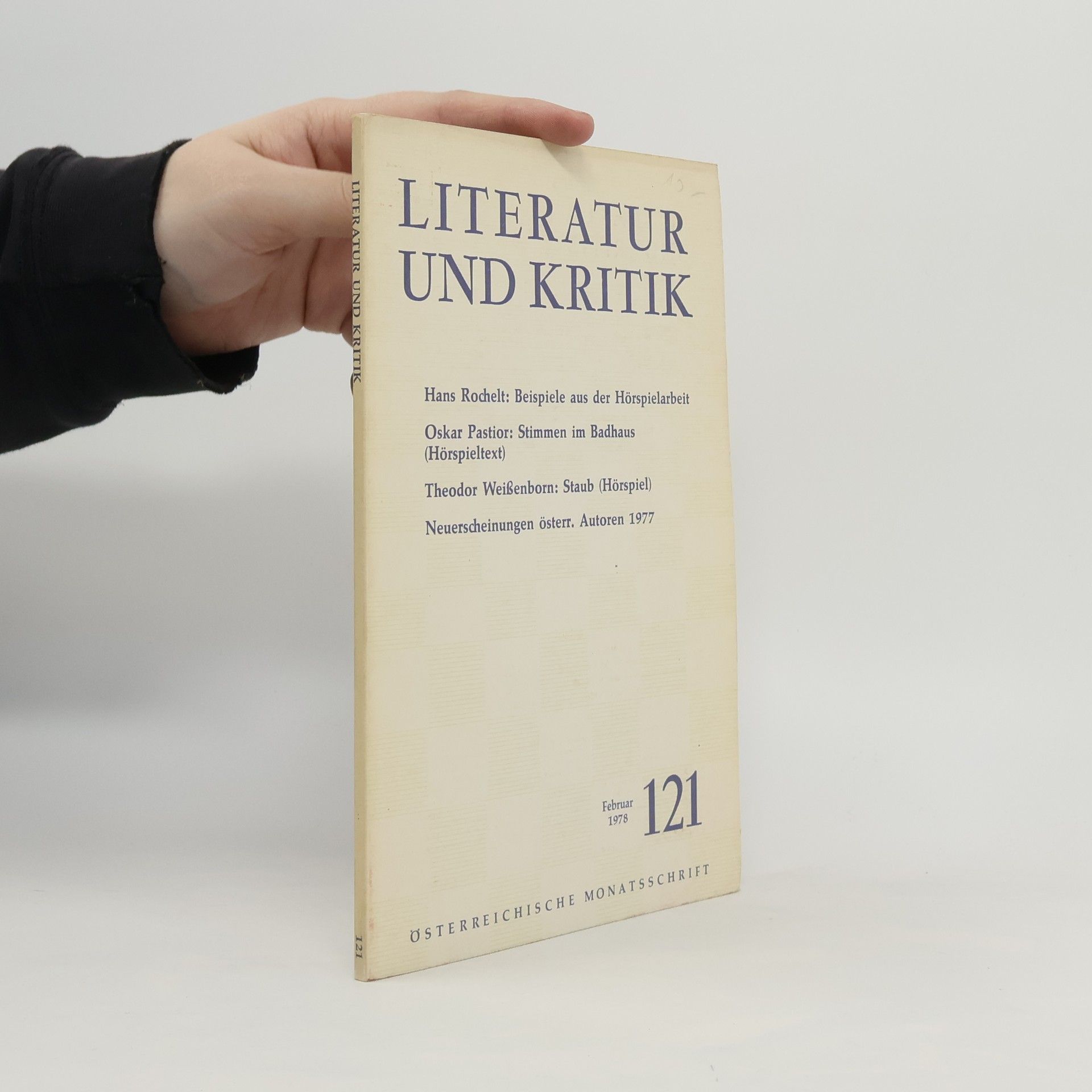Autorenkollektiv Literatur und Kritik 121