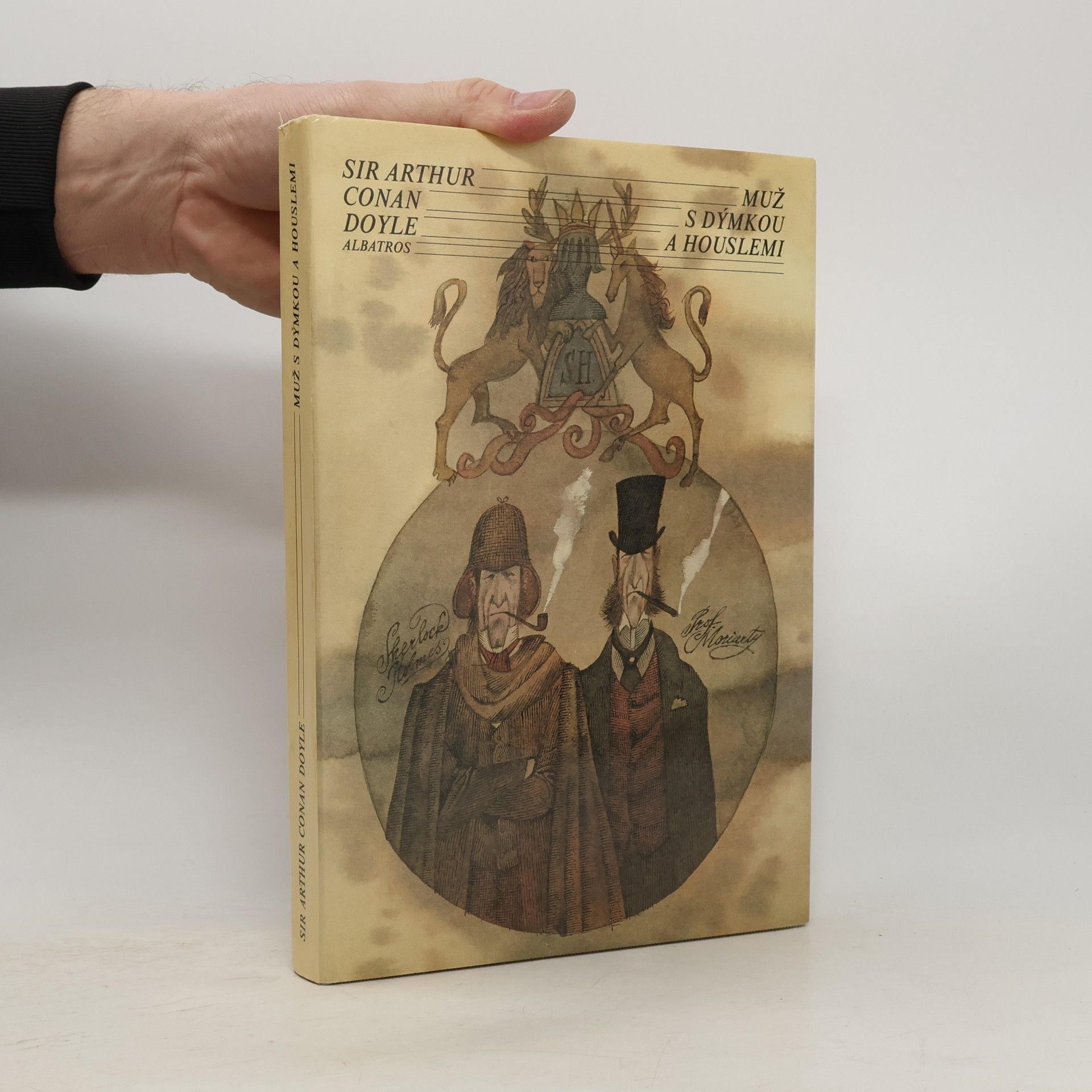 Muž s dýmkou a houslemi