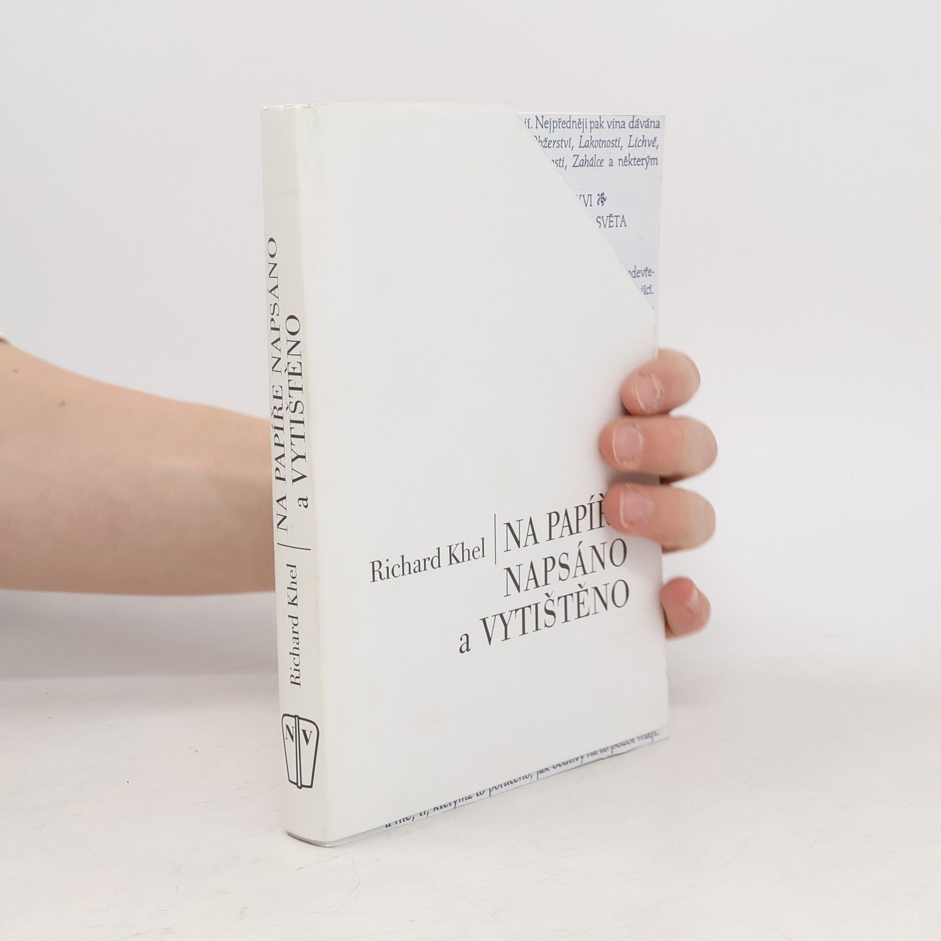 Richard Khel Na papíře napsáno a vytištěno