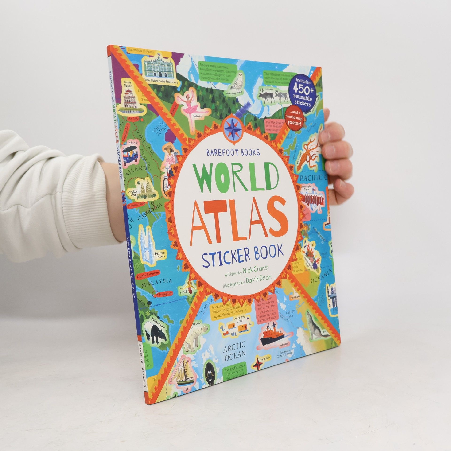 Nicholas Crane Barefoot Books: World Atlas Sticker Book