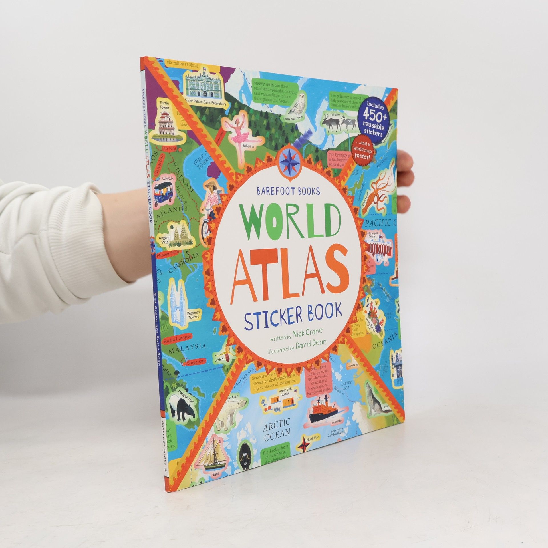 Nicholas Crane Barefoot Books: World Atlas Sticker Book