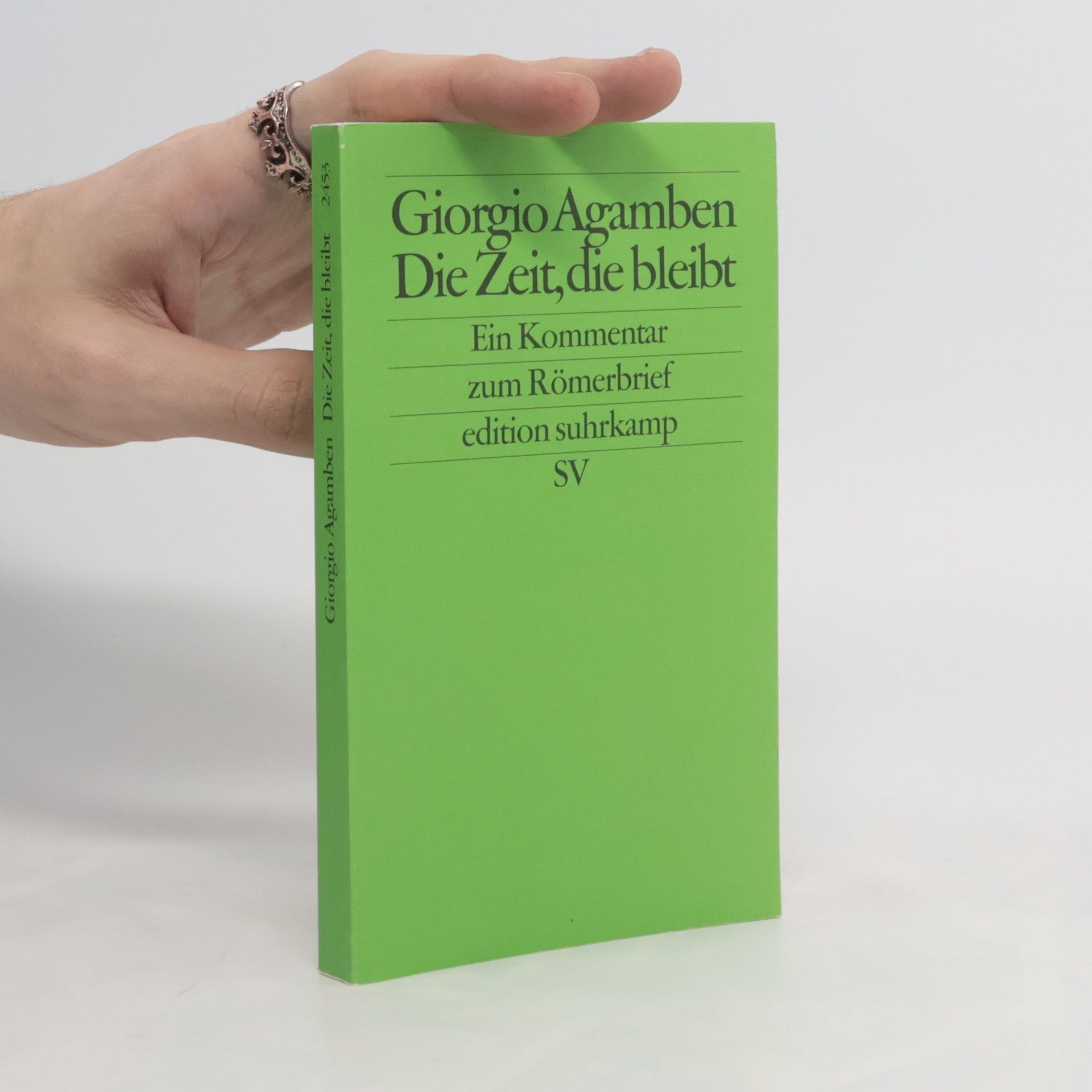 Giorgio Agamben Die Zeit, die bleibt