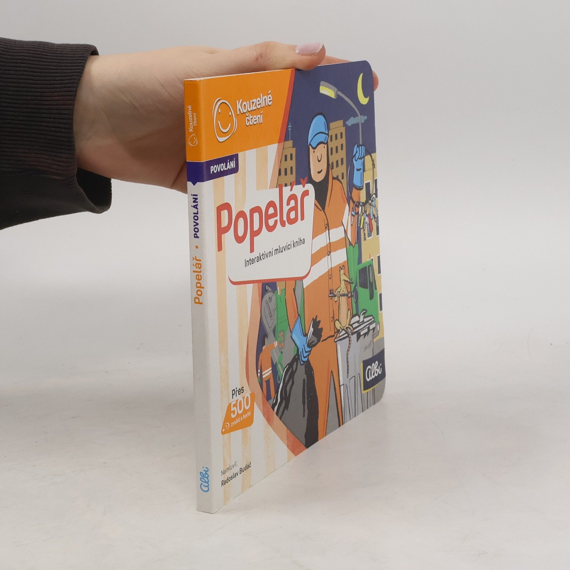 Jan Laštovička Popelář. Interaktivní mluvící kniha
